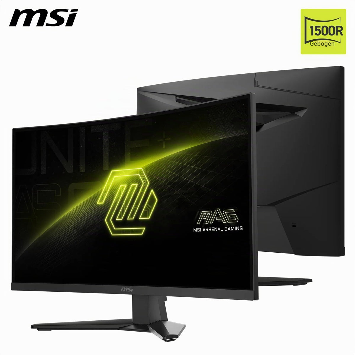 MSI MAG 275CQF E18 Monitor de gaming WQHD de 27 inch cu 1500R, 2560 x 1440 Rapid VA, 180 Hz, 0,5 ms, compatibil HDR, Eye Care, HDMI 2.0b, DP 1.4a, fără ramă, ajustabil pe înclinare, suport VESA, negru - 4711377289573