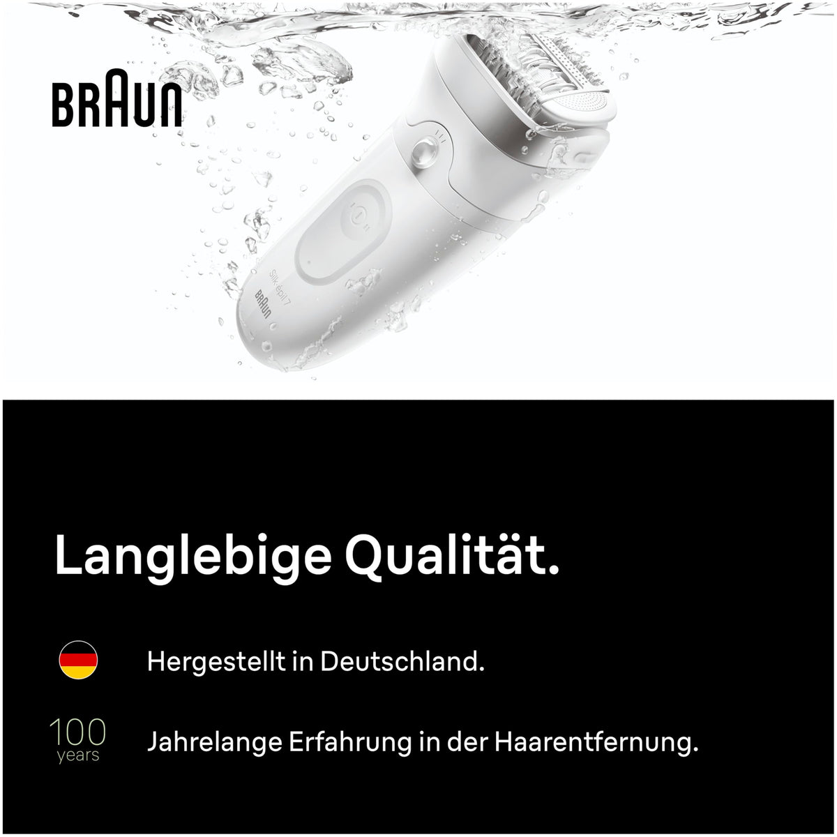 Braun Epilator for Women Silk·épil 7, Ladyshaver, 7-002, Silver