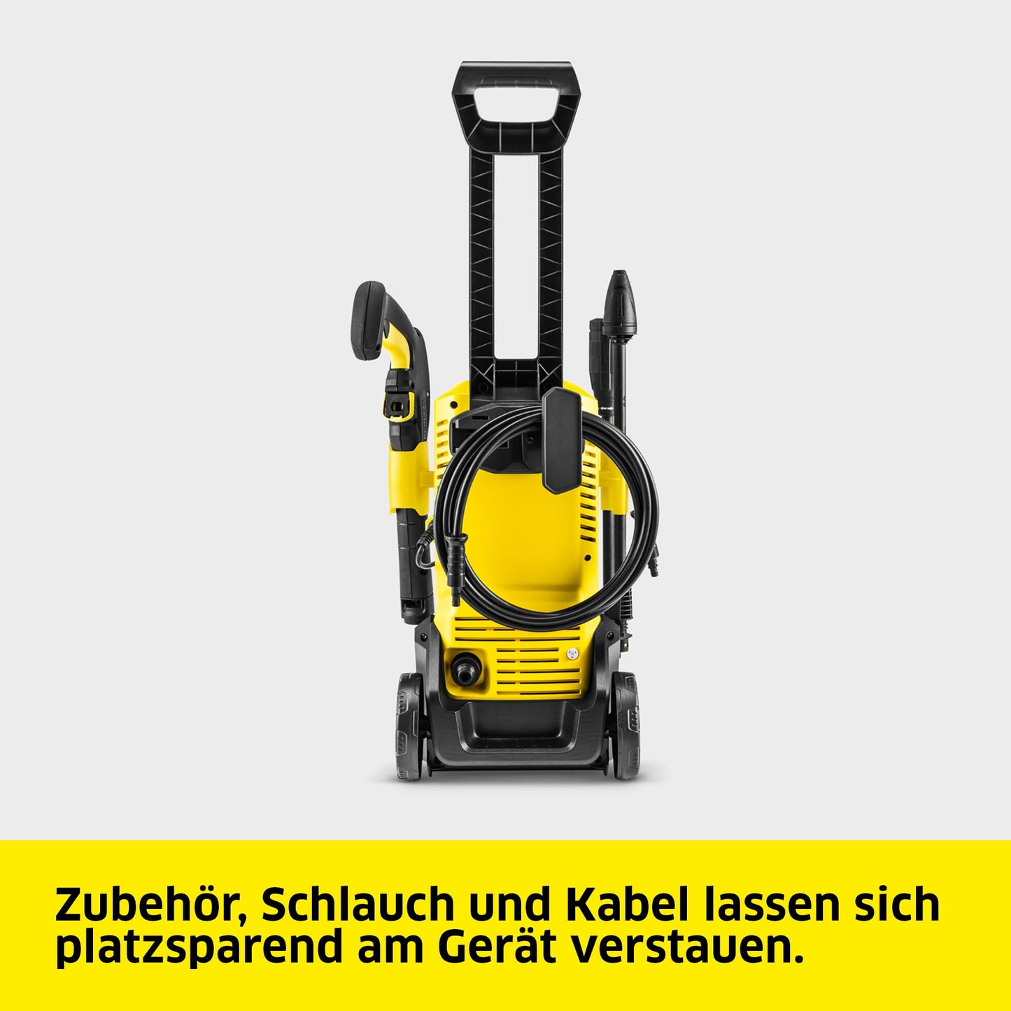 Kärcher high-pressure cleaner K 3 FJ, pressure: max. 120 bar, including foam nozzle for well-adhering foam and maximum dirt-dissolving power, yellow - 1.676-358.0
