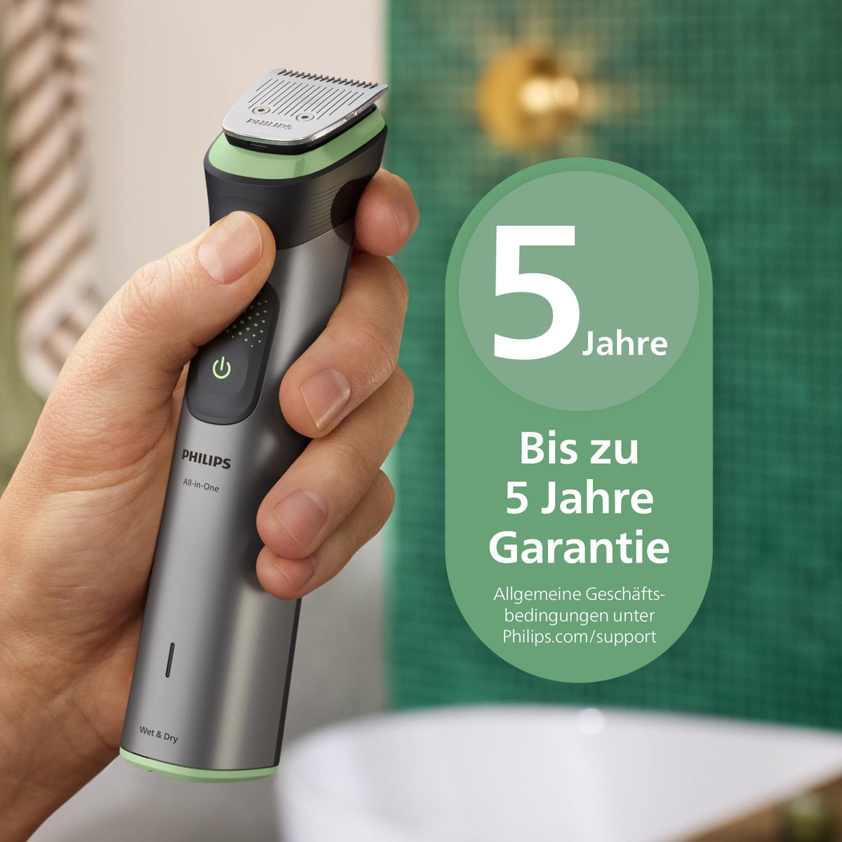 PHILIPS Multigroom 7000 pentru bărbați - All-in-One, trimmer de barbă și mașină de tuns cu 19 piese pentru față, cap și corp, lame autoascuțite, 26 de setări de lungime (0,5-20 mm), MG7962/30