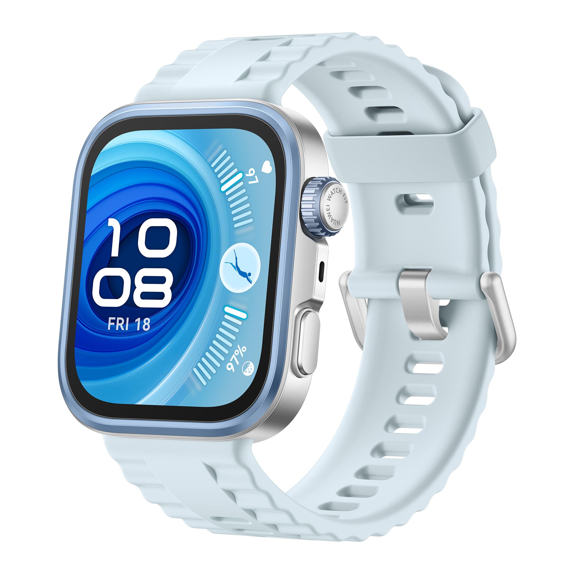 HUAWEI Watch FIT 4 Pro Smartwatch, GPS, Fitness Tracker with Sleep Monitoring & ECG Analysis, 3000 Nits, Up to 10 Days Battery Life, Android & iOS Compatible, Sapphire Glass, 5ATM, Blue - Seiya-B29F