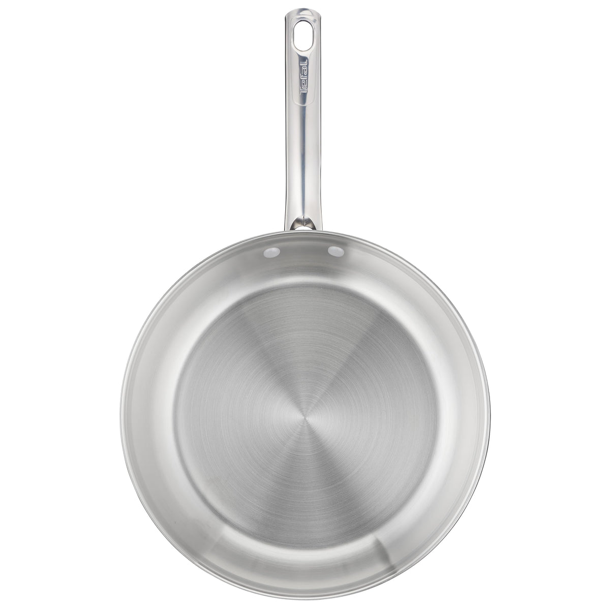 Tefal Duetto On Frying Pan 20 cm, uncoated, thick heat diffusion base, comfortable handle, durable, suitable for all types of cooktops, stainless steel, B8660234