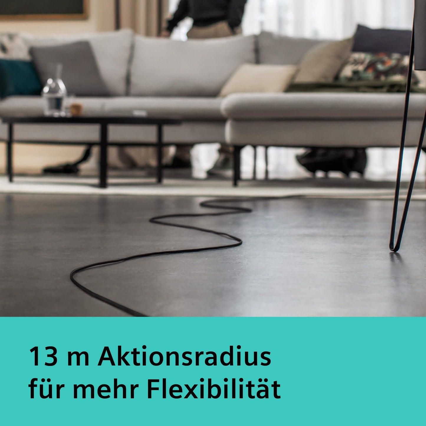 Siemens vacuum cleaner with bag Q5.0 Extreme silencePower VSQ5X1232, for allergy sufferers, hygiene filter, strong suction power on parquet, carpet and tiles, long cable, Made in Germany, 850 W, black