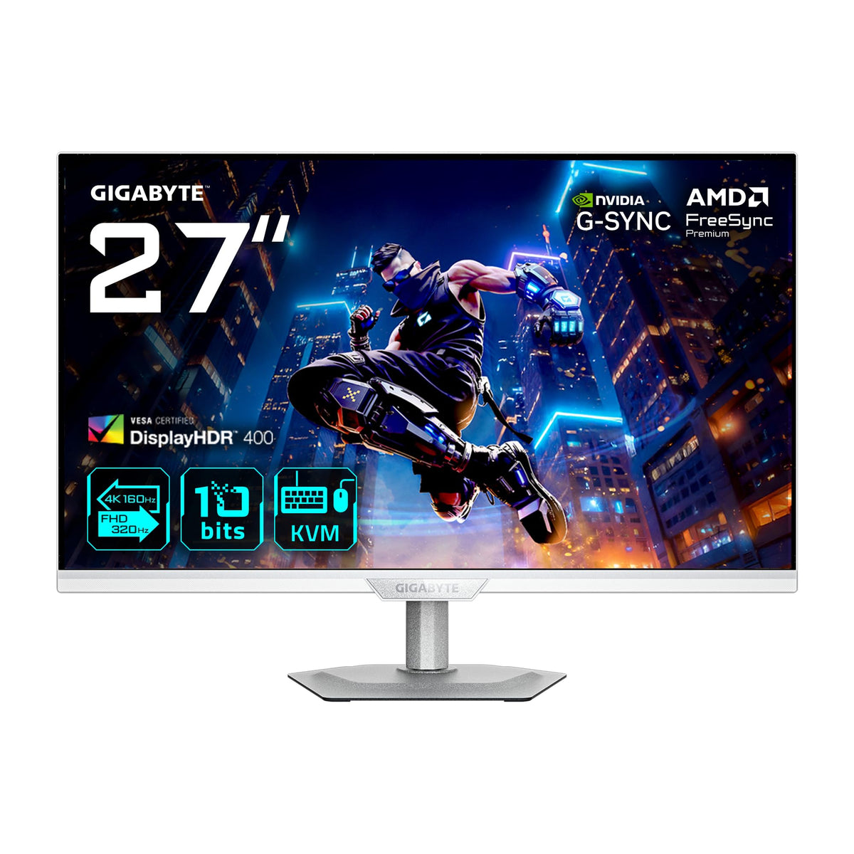Gigabyte M27Q2 QD 27” QHD Gaming-Monitor - 2560 x 1440, 200Hz, 1ms, 350 cd/m², FreeSync Premium, Display HDR400, HDMI 2.0, DisplayPort 1.4