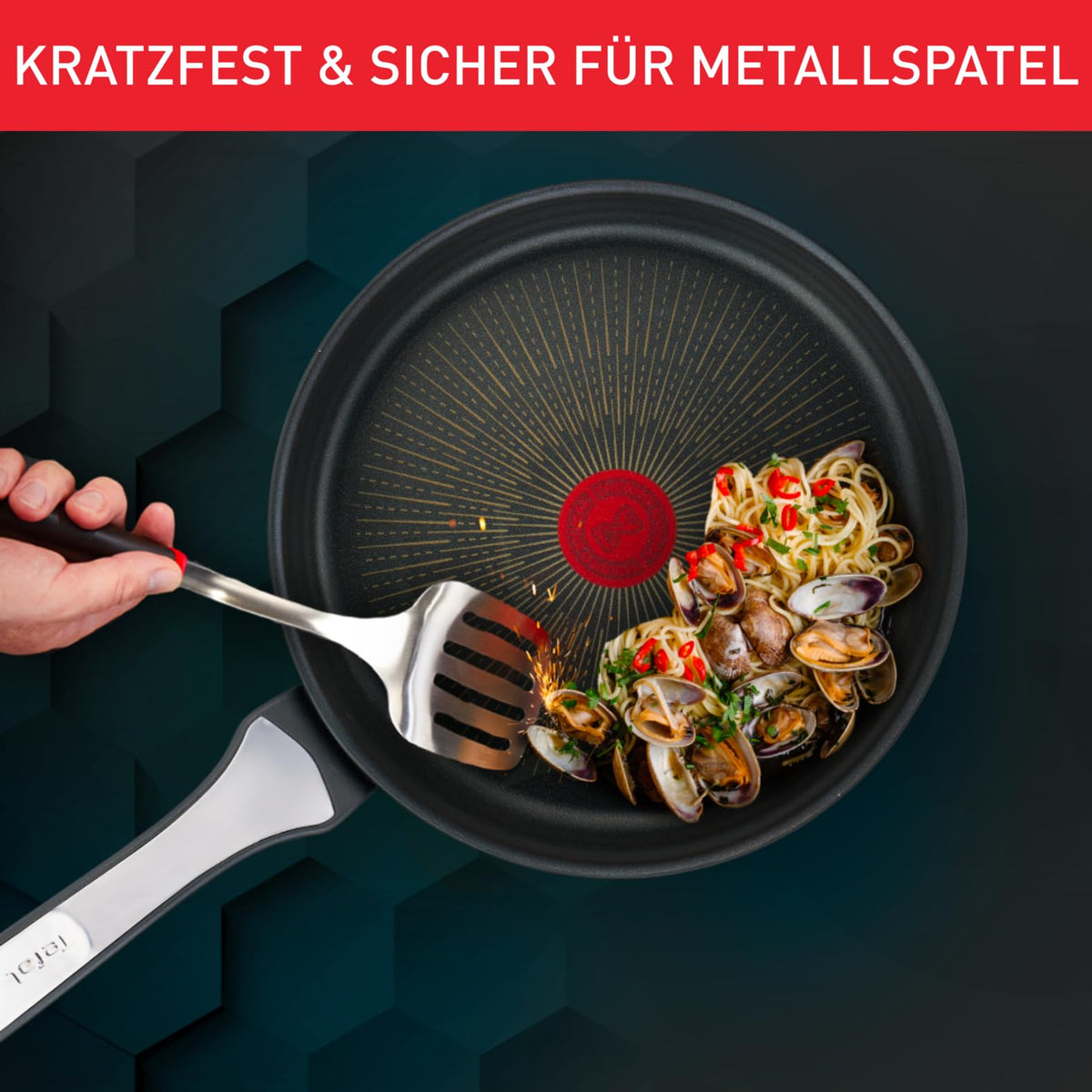Tefal Unlimited Frying Pan 20 cm, Aluminum Pan Induction with Non-Stick Coating, Thermo-Signal for Ideal Cooking Temperature, Suitable for All Heat Sources, Made in France, G25902