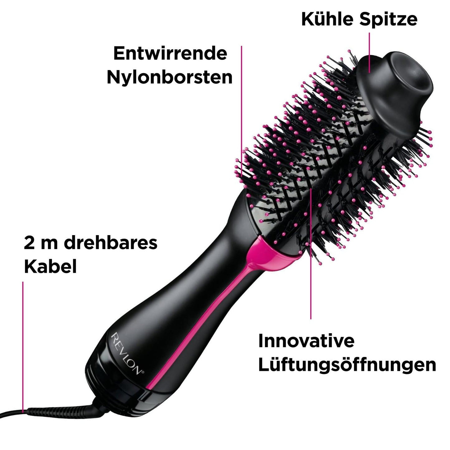 Revlon RVDR5222 Salon One-StepTM Hair Dryer and Volumizer with Parting Comb - RVDR5222EAMZ