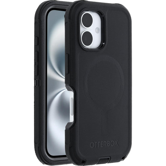 OtterBox Defender Series MagSafe Case for iPhone 16 Shockproof Drop Proof Ultra Heavy Duty Protective Case 7X Military Grade Tested Black - 77-95961