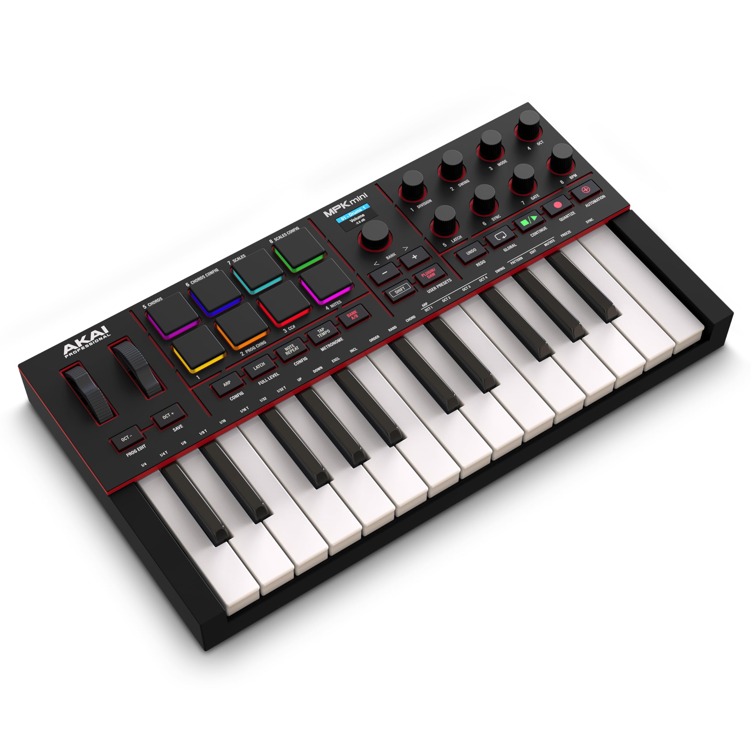 Akai Professional MPK Mini IV USB-C MIDI Keyboard Controller for - MPKMINI4B