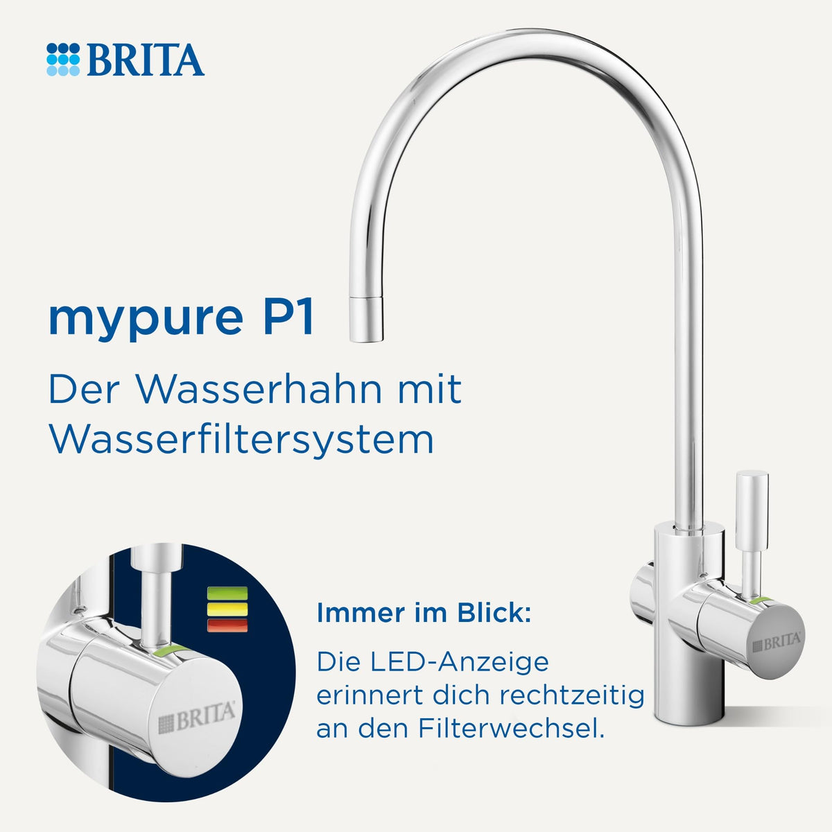 BRITA Filtru de apă robinet mypure P1 sistem de filtrare a apei - 065751