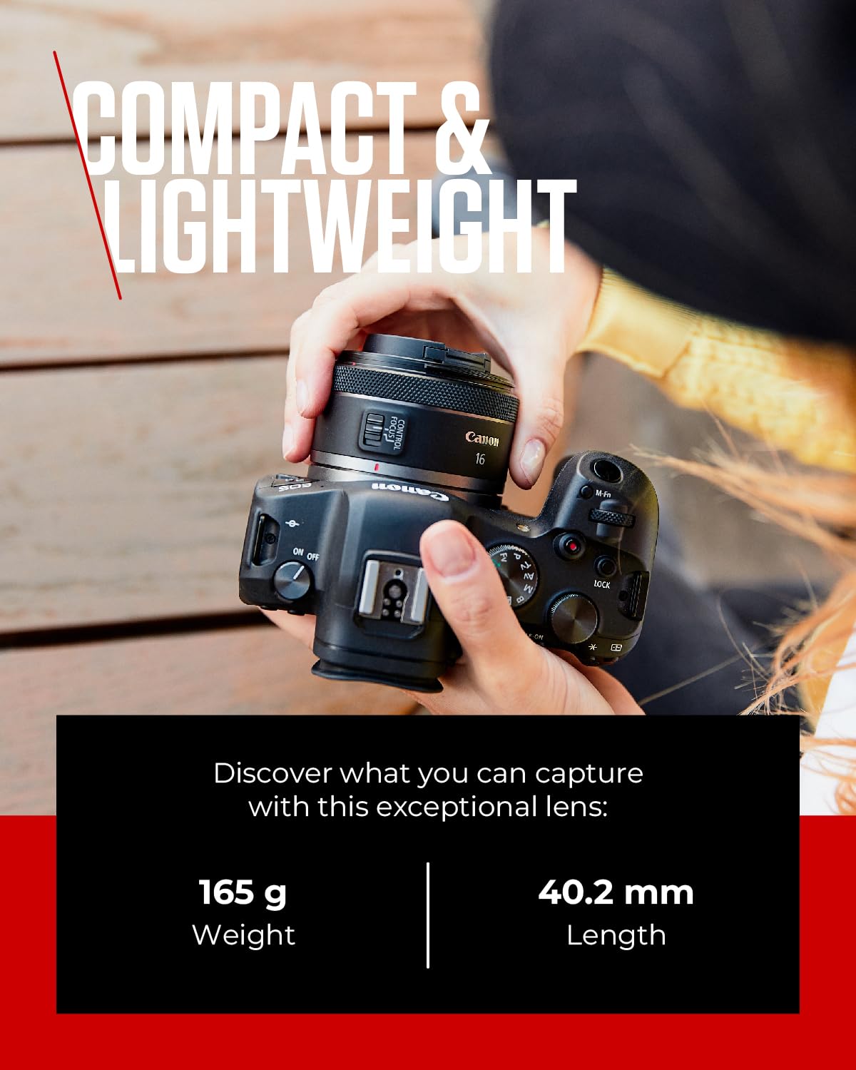 Canon RF Lens 16mm F2.8 STM – Ultra Wide Angle Prime Lens for Vlogging & Landscape Photography | Compatible with EOS R System - 5051C005