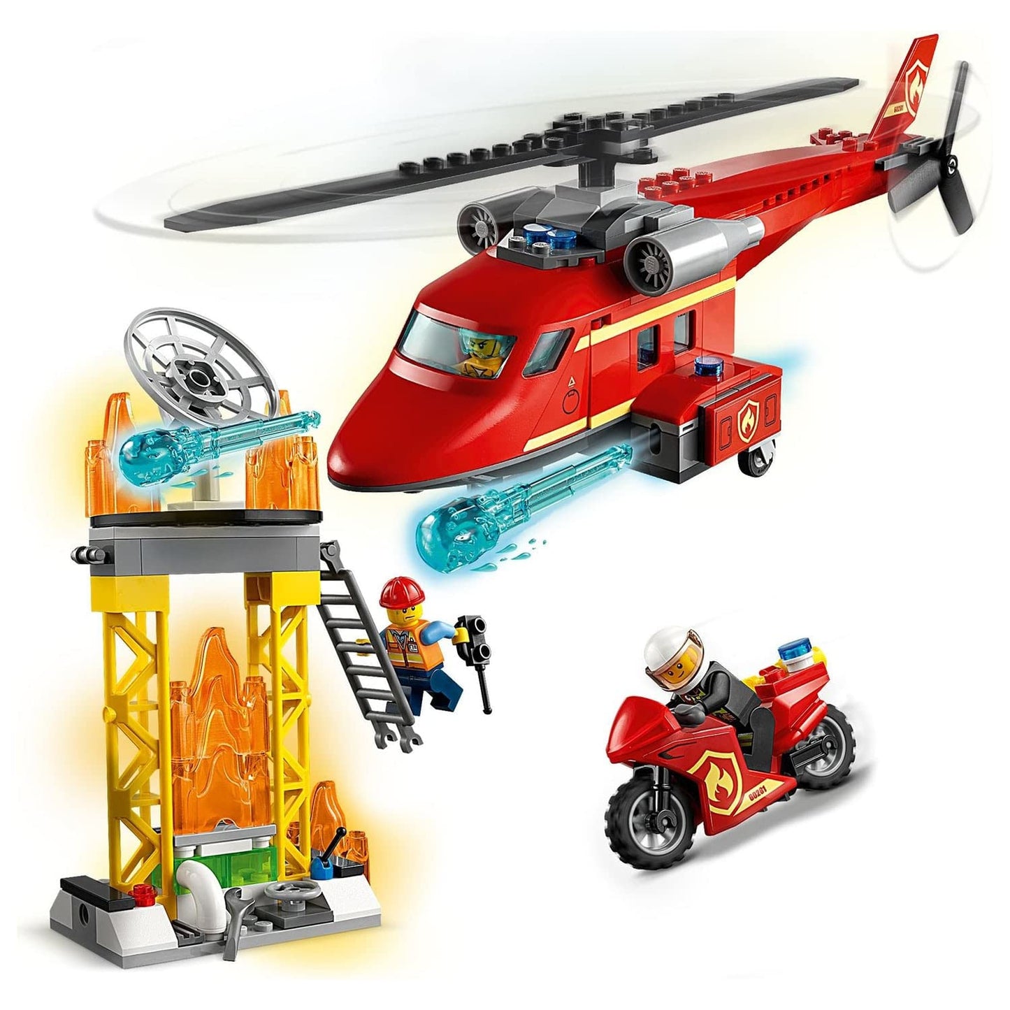 LEGO City Fire Rescue Helicopter 60281 Building Kit; Firefighter Toy and Fun Playset for Kids, New 2021 (212 Pieces) - 6332420