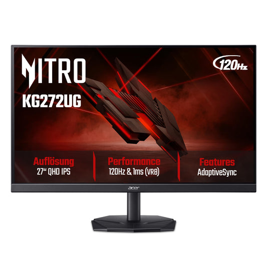 Acer Nitro KG272UG Gaming Monitor 27 Inch (68.6 cm) WQHD, 120Hz