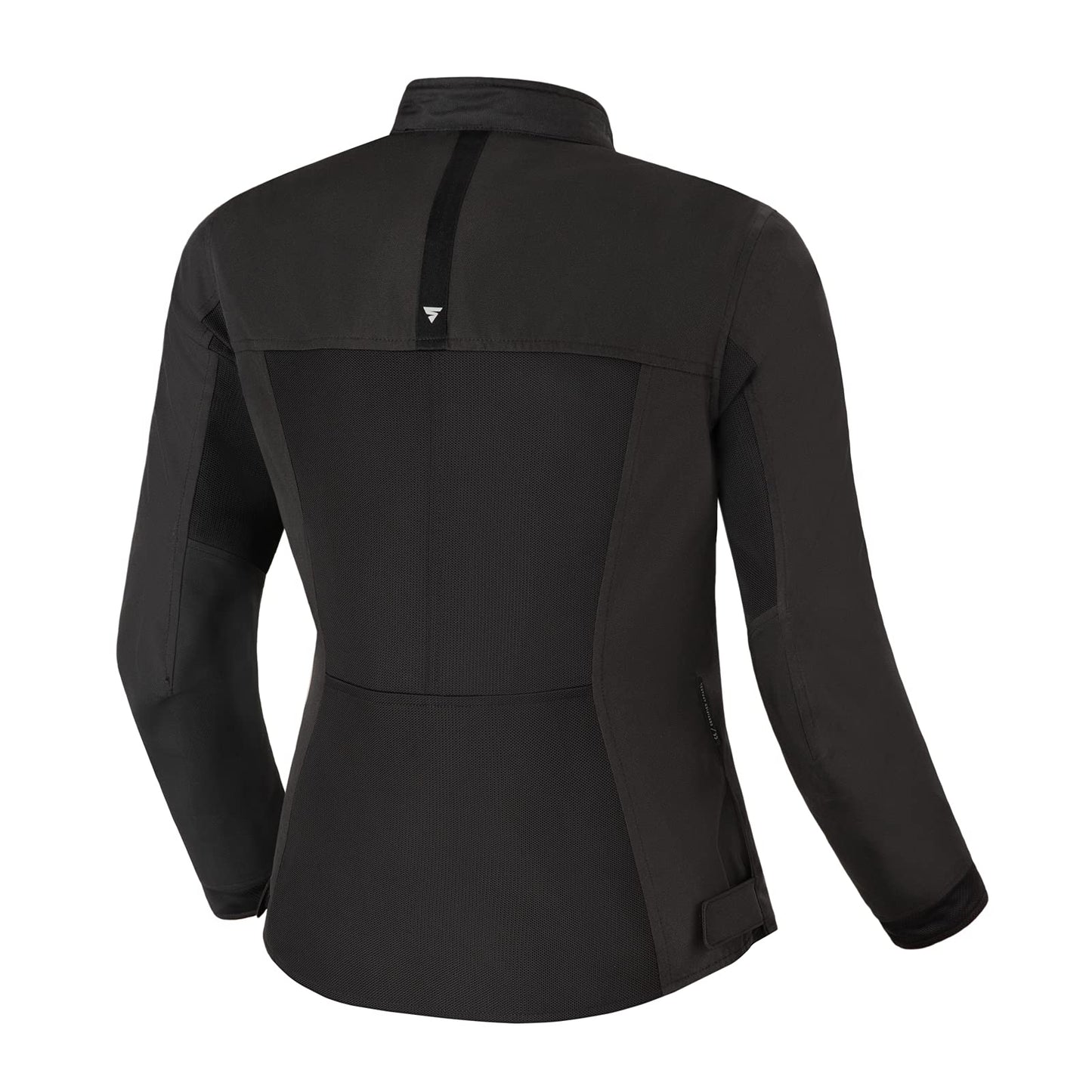 SHIMA OpenAir Motorcycle Jacket Women's with Protectors AirForce Back Protector Motorcycle Jacket Summer Mesh Ventilated Textile Jacket Protective Jackets Protector Jacket Airy (Women, Black, L) - OPENAIR
