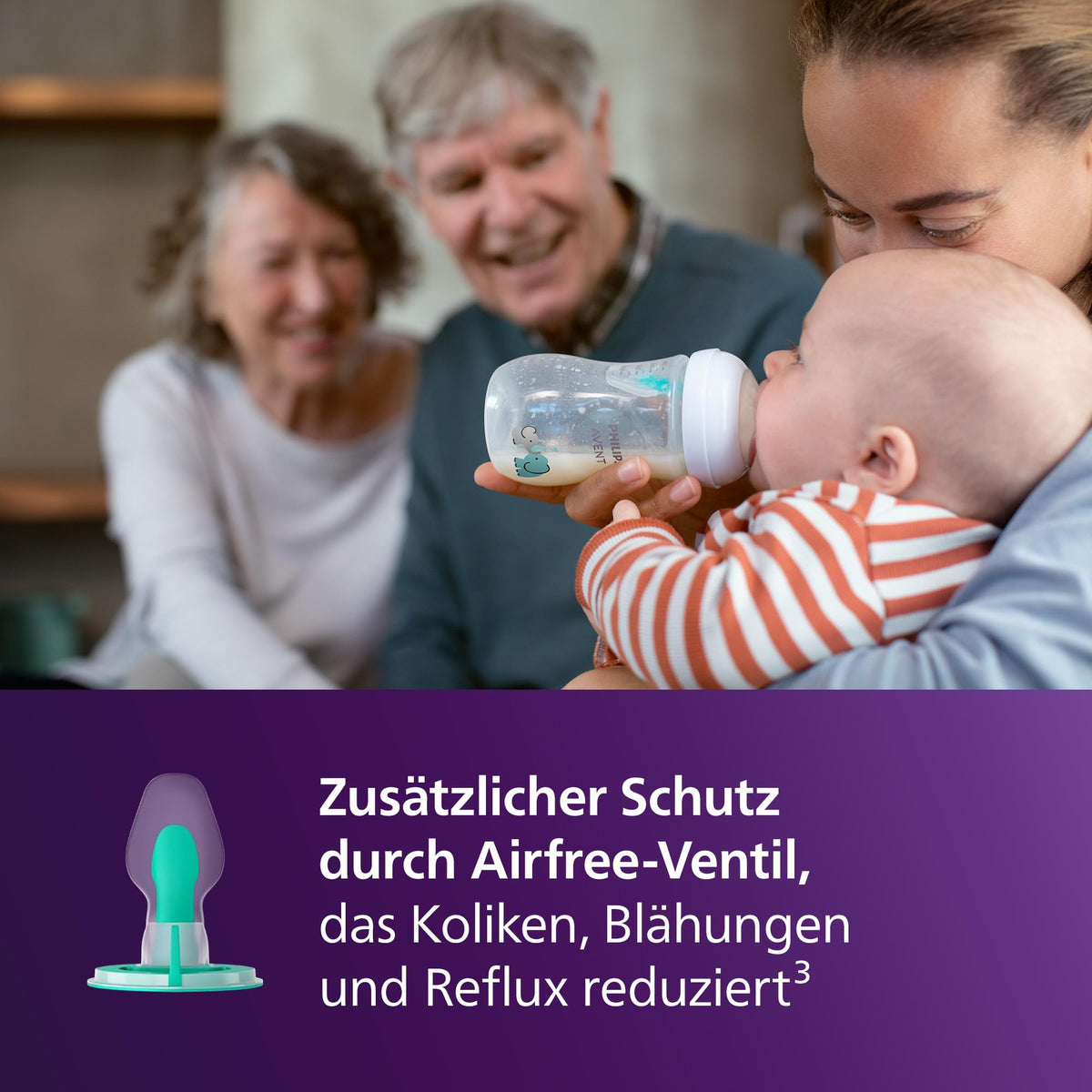 Philips Avent Bottle Warmer Gift Set – Fast Premium Bottle Warmer and Natural Response Baby Bottle, intelligent temperature control, automatic shut-off, defrost function, SCF358/10