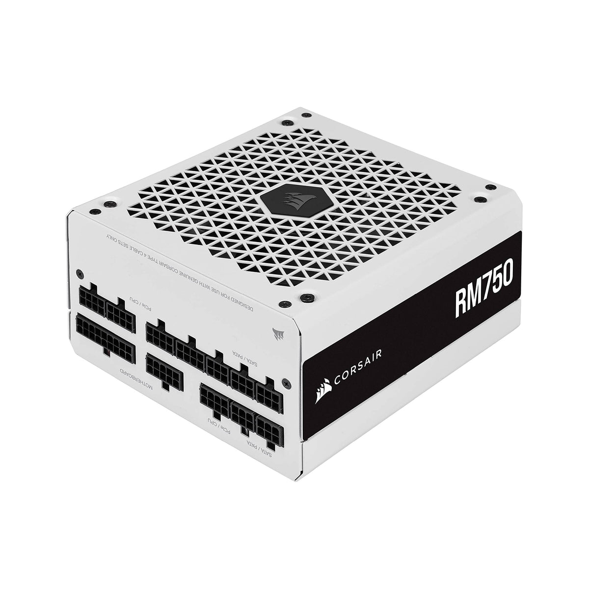 Corsair RM750 (2021), RM Series, 750 Watt 80 Plus Gold Fully Modular ATX Power Supply (Three EPS12V Connectors, Quiet Operation, Zero RPM Fan Mode, Capacitors Rated for 105 °C) White - CP-9020231-EU
