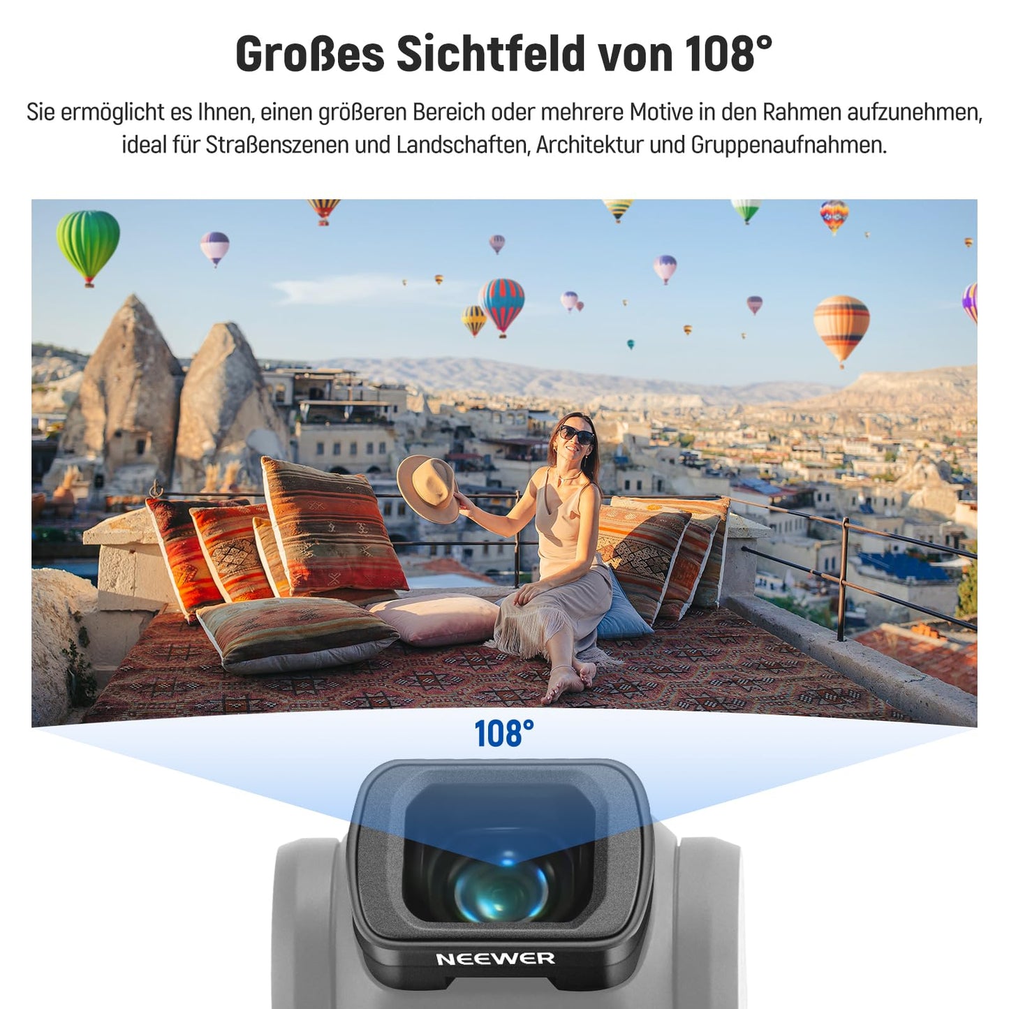 NEEWER lens filter set, compatible with DJI Osmo Pocket 3 / Pocket 4 / Xtra Muse, magnetic CPL filter, 0.75x wide-angle lens with 108° field of view, screen protector, accessories, FL-B29