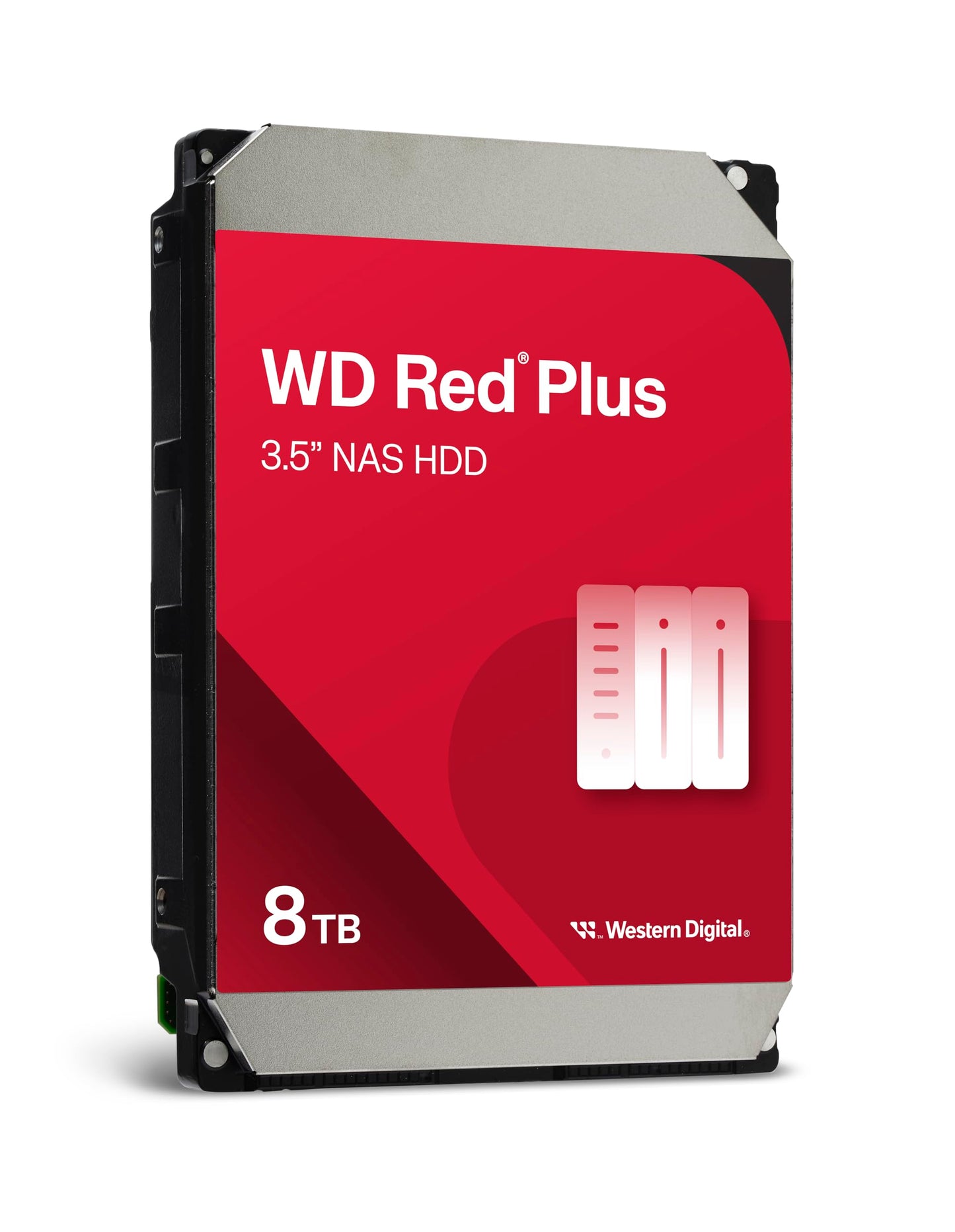 WD Red Plus 8TB NAS Internal Hard Drive 3.5" - 5640 RPM, SATA 6Gb/s, CMR, 256MB Cache - WD89EFPX-SPC4ZN0