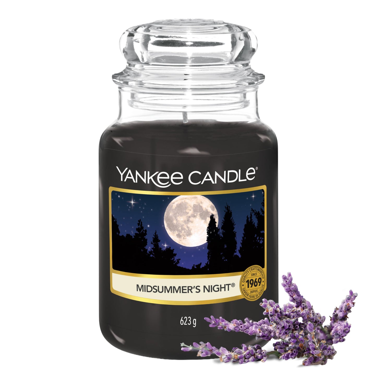 Yankee Candle scented candle in a glass (large) | Midsummer's Night | Candle with a long burning time of up to 150 hours Perfect gifts for women - 5038580000504