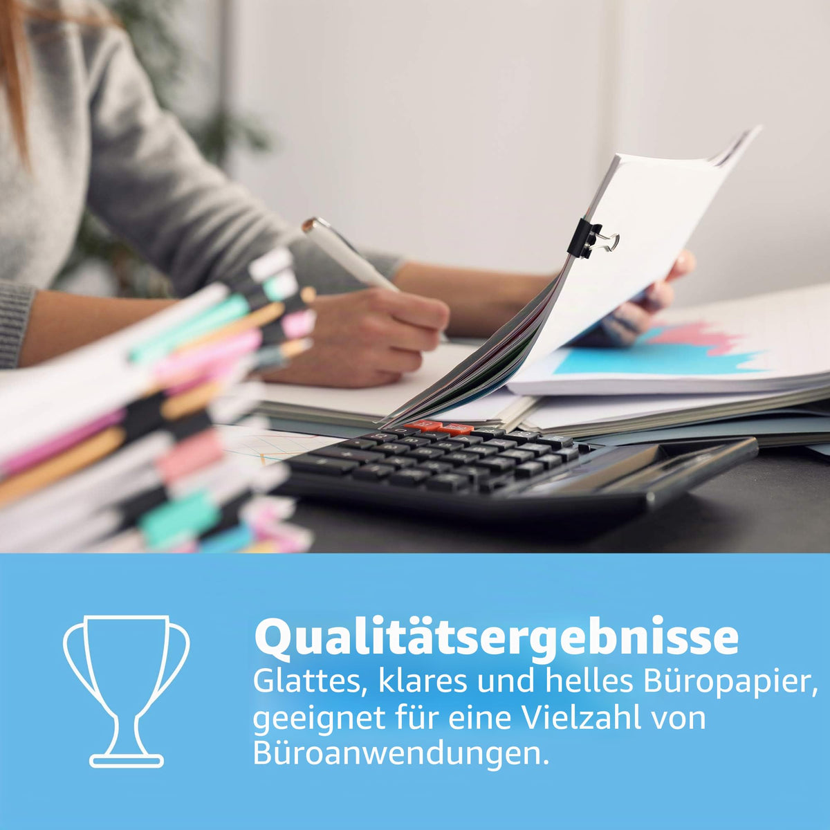 HP Office Copy Paper CHP110: 80 g DIN-A4, 2500 sheets (5x500) matte, white – Allround Copy Paper for Office RH98112