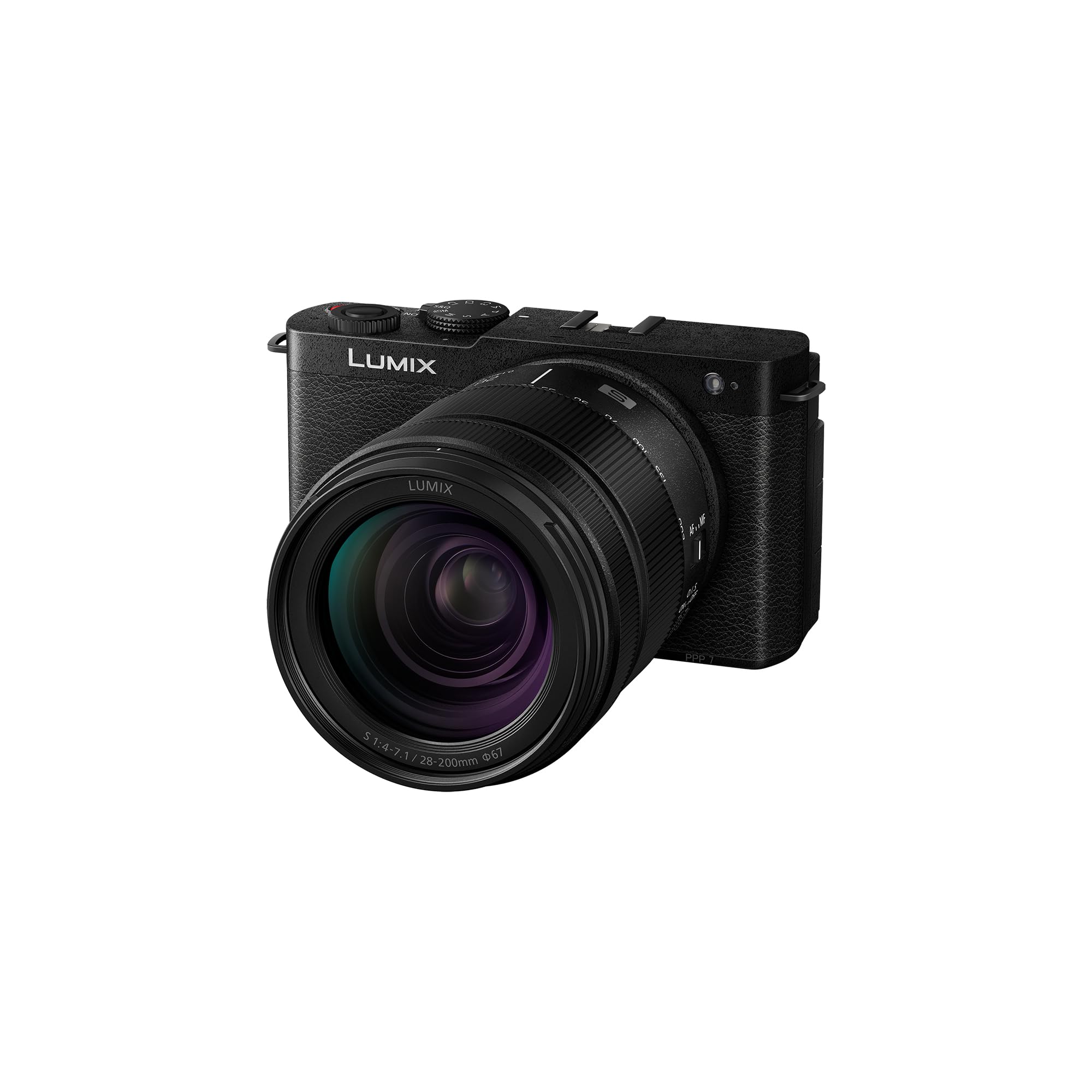 Panasonic Lumix DC-S9HE-K Full Frame Mirrorless Camera, Open Gate Vlogging, 24.2MP, 6K/4K, 779-point PDAF, Image Stabilization, LUT, 5GHz Wi-Fi, Black, 28-200mm Lens