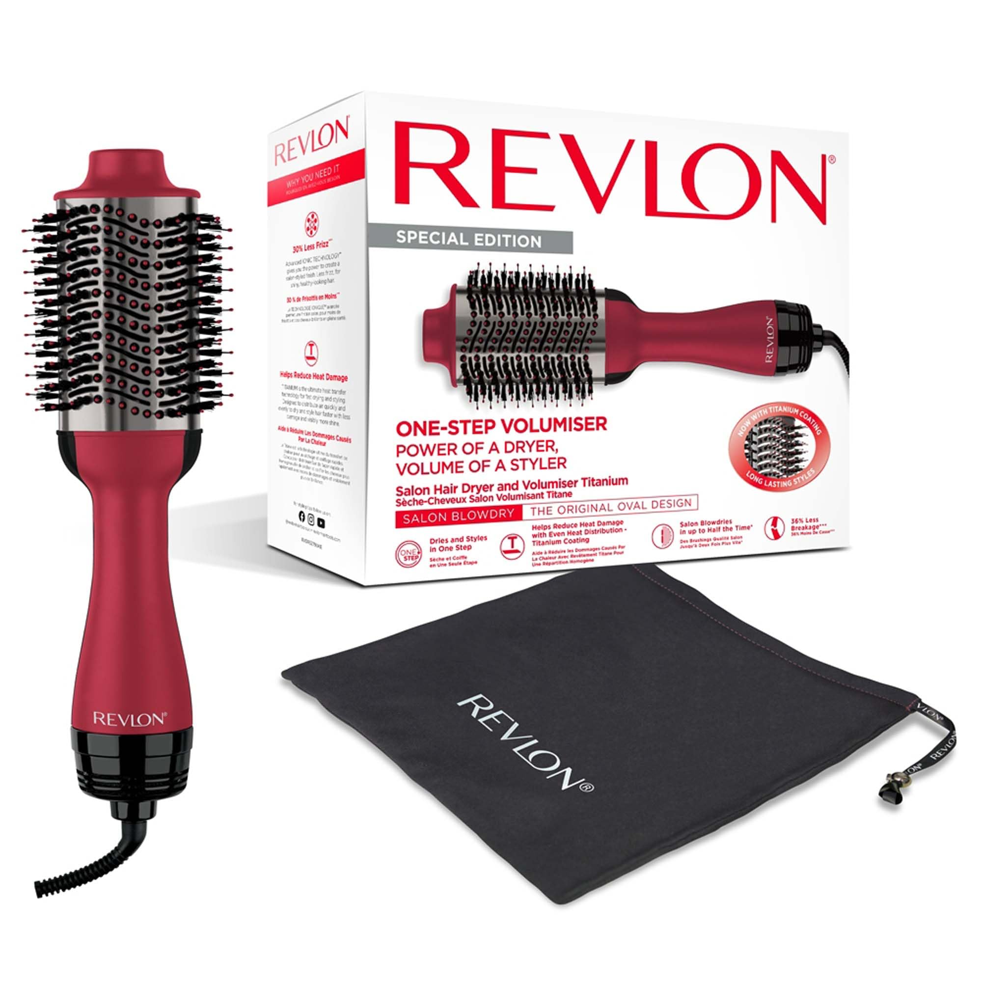 REVLON Salon One-Step Titanium Coated Hair Dryer and Volumizer, RVDR5279UKE1