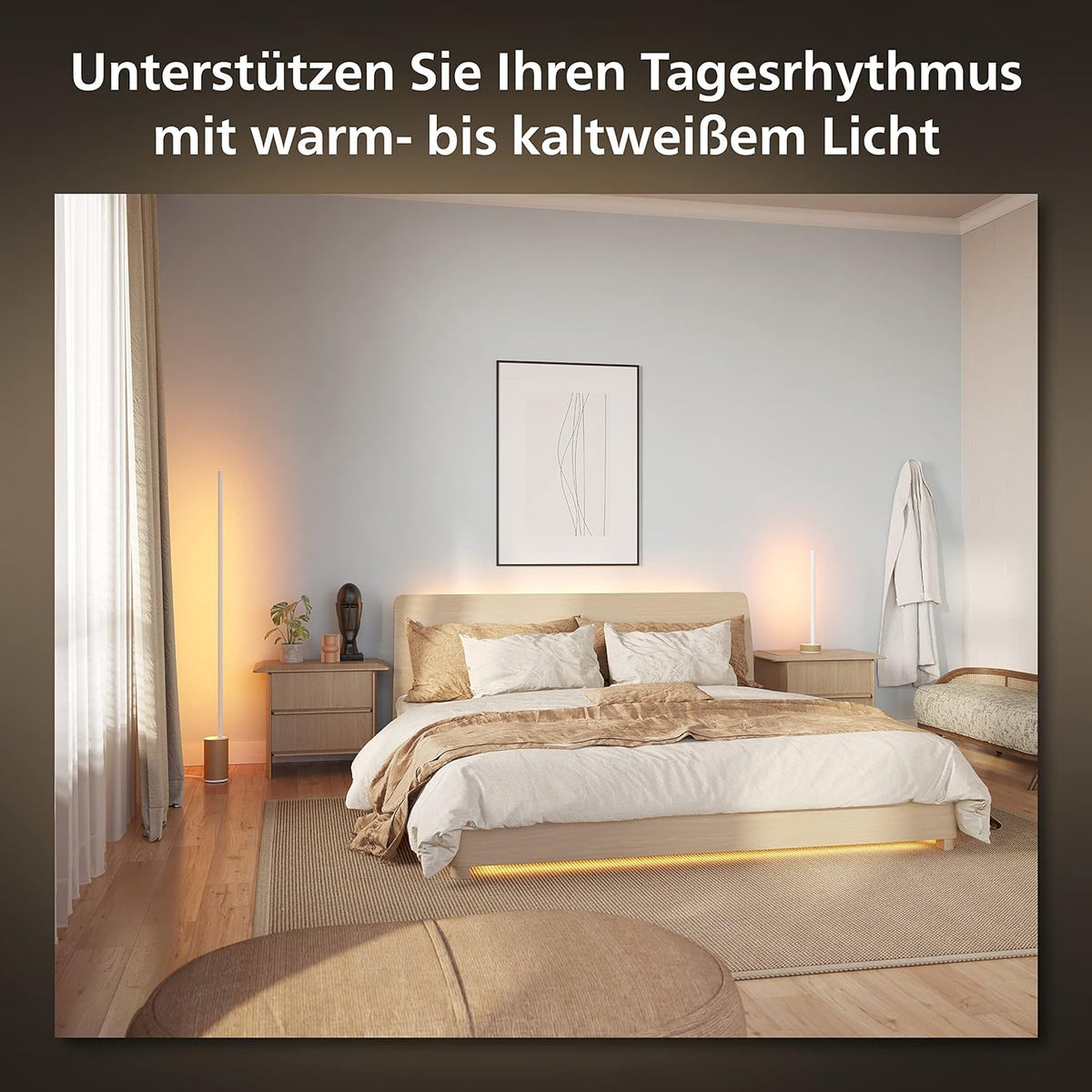 Philips Hue Gradient Signe LED Table Lamp, Oak - 929003479701