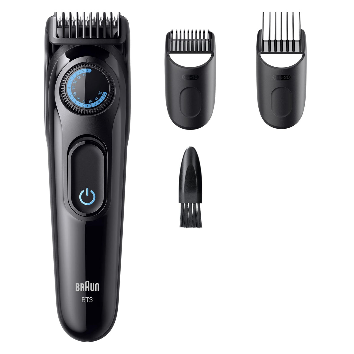 Braun Trimmer pentru barbă Series 3, tăietor de barbă pentru bărbați, BT3520, negru