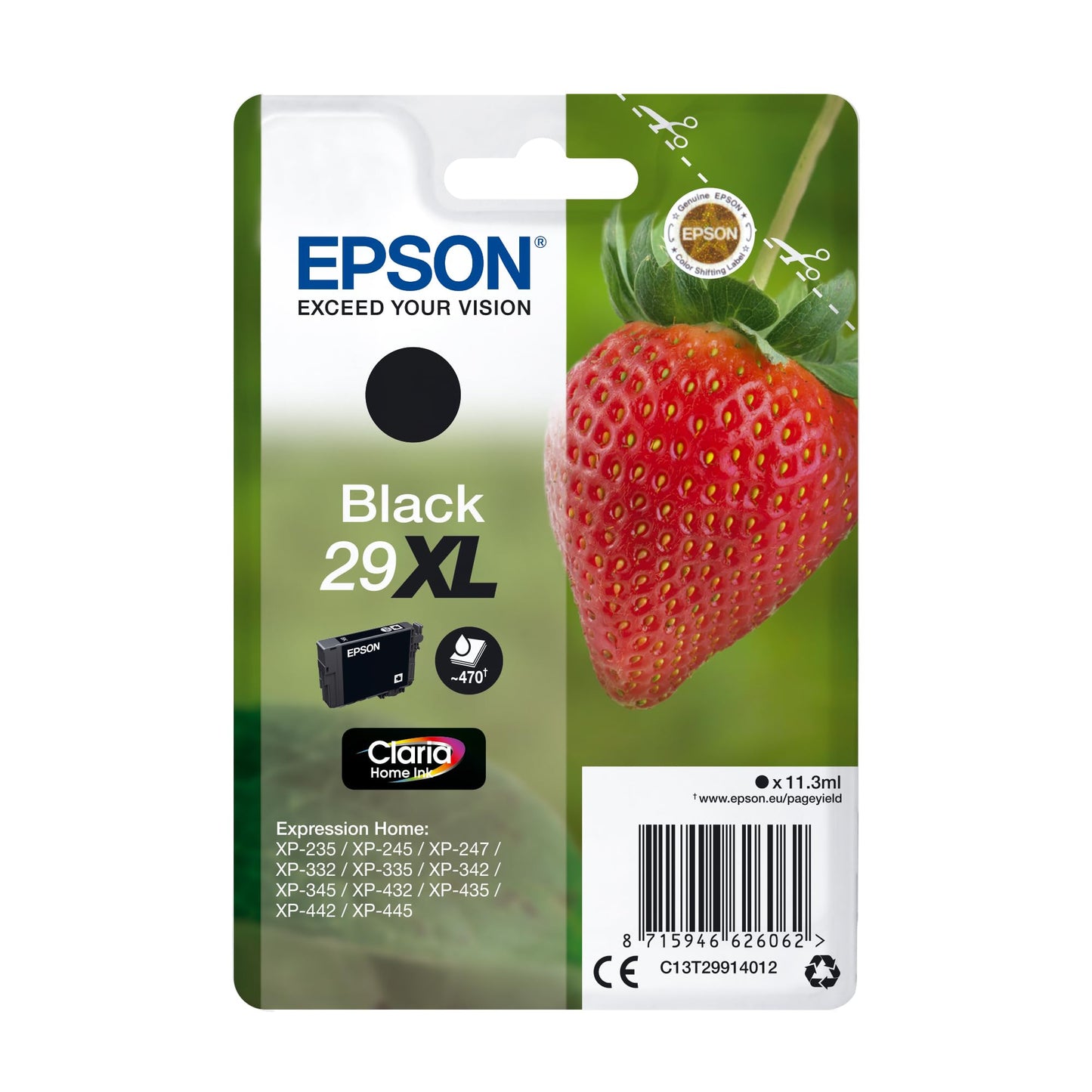 Epson 29XL Strawberry Black Ink Cartridge (T2991)