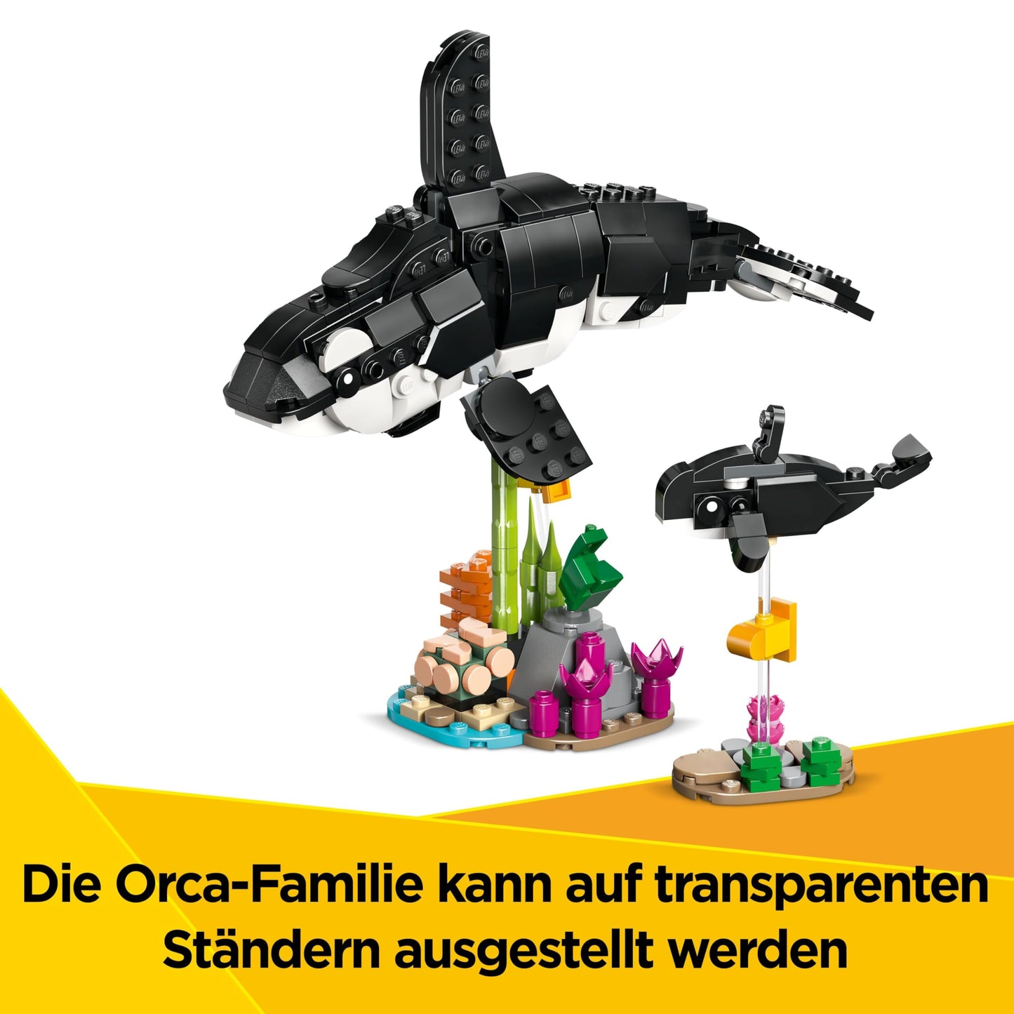 LEGO Creator 3in1 Wild Animals: Panda Family - Animal figures can be converted into penguins or killer whales - Building toys - Creative birthday gift for girls and boys aged 8 and over - 31165