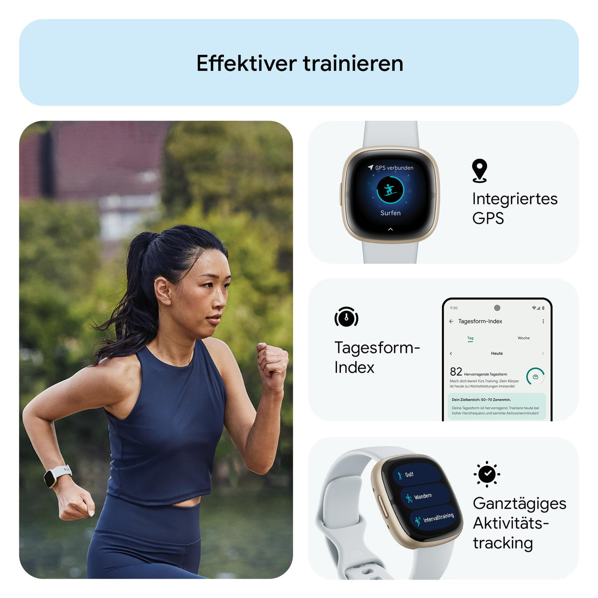 Google Fitbit Sense 2 – Smartwatch for Men and Women – Fitness watch with integrated GPS and phone function – Fitness tracking with stress management, ECG, and sleep analysis – compatible with Android/iOS - FB521GLBM