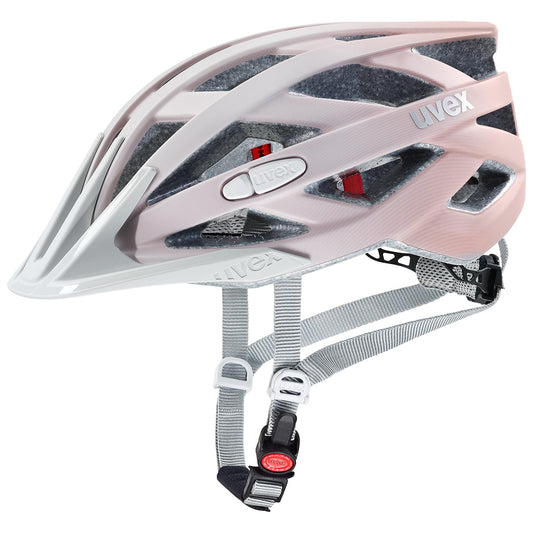 uvex i-vo cc bicycle helmet, gray-rosé matt, 56-60 cm - S413423