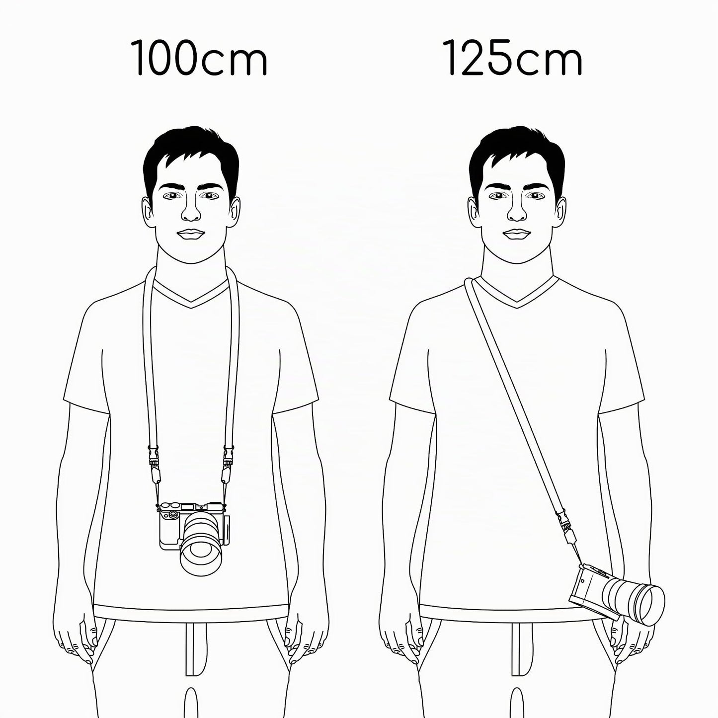 C-Rope camera strap THE TRAVELER hand-braided from paracord, shoulder strap with quick release, 100cm, olive - CRP-TRL-100-OLV