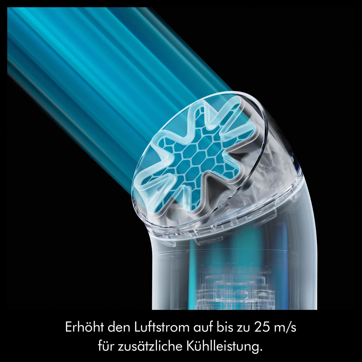 Ventilator de mână Dyson HushJet™ Mini Cool, Ink și Cobalt, design 3‑în‑1 - PF01