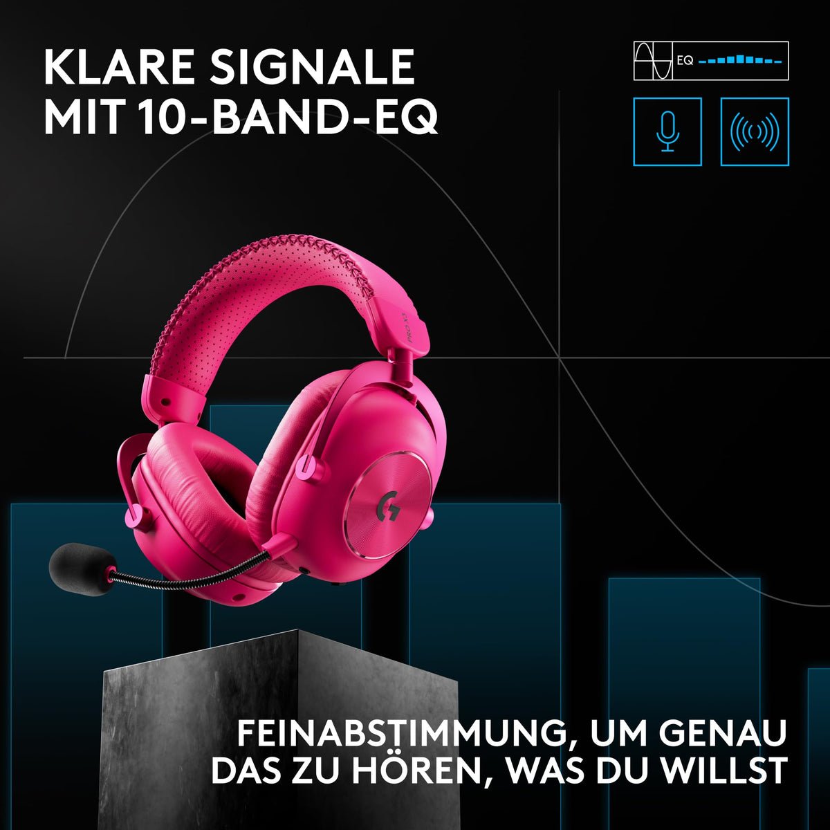 Logitech G PRO X3 Lightspeed Gaming Headset - Magenta - 981-001756