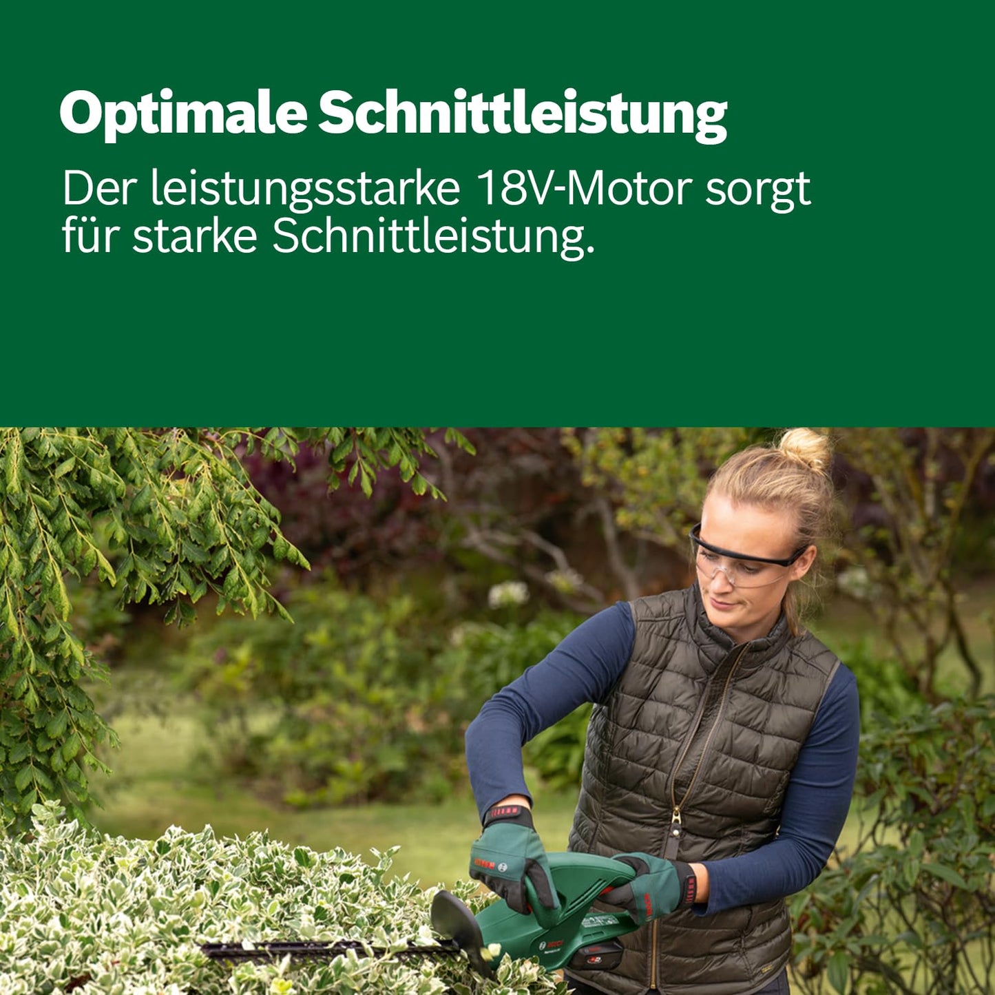 Bosch cordless hedge trimmer EasyHedgeCut 18V-44-11 12.0 - 0600849H07