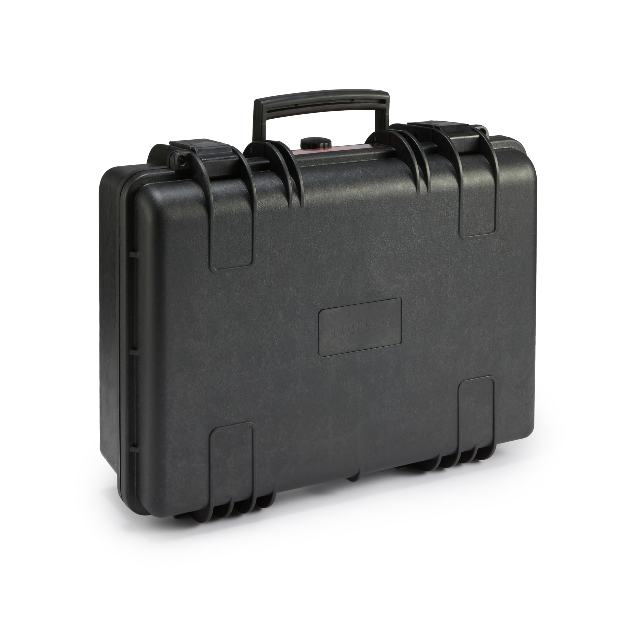 Amazon Basics Medium Protective Portable Hard Camera Case with Adjustable Fit Foam for Drones, Cameras, Lenses and Accessories, Waterproof, Shockproof, 43.6 x 37 x 16.7 cm, Black - WXD0583WD
