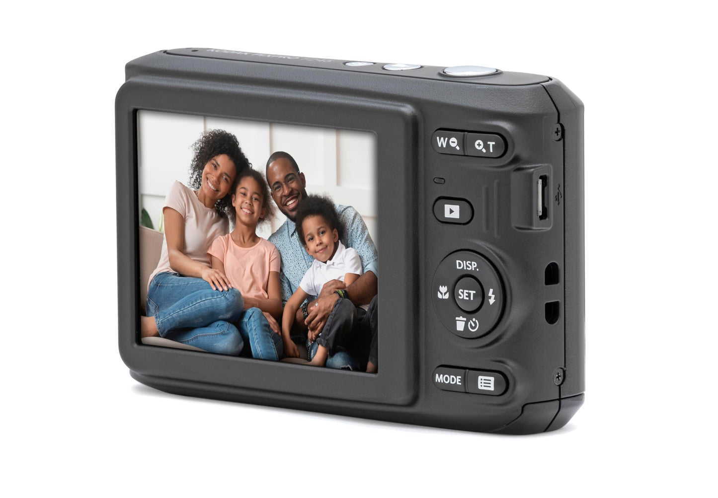 Kodak Pixpro FZ45-16.44 Megapixel Digital Compact Camera, 4X Optical Zoom, 2.7 Inch LCD, 720p HD Video, AA Battery - Black - FZ45BK