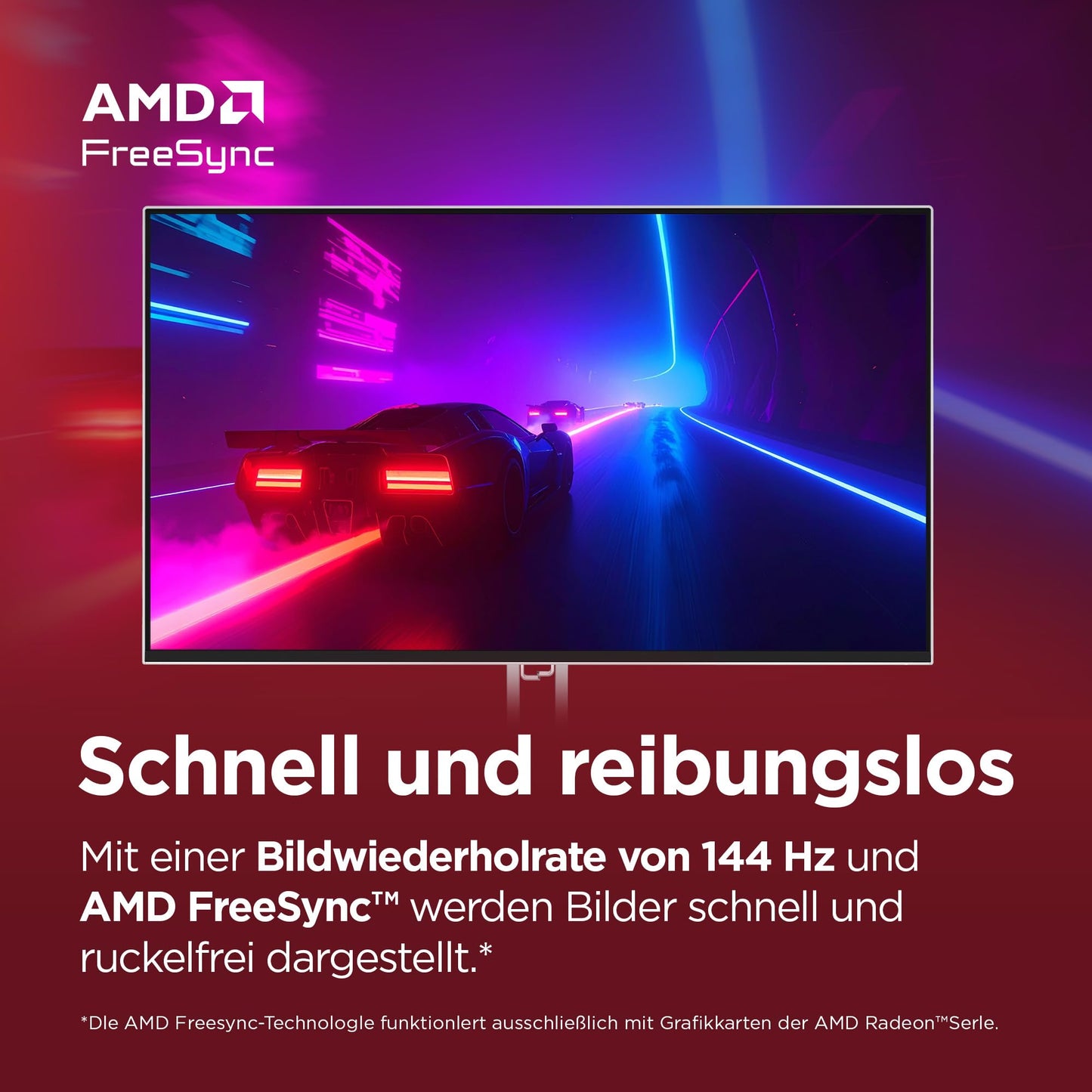 Lenovo L27-4C | 27" Full HD WLED Monitor | 1920x1080 | 16:9 | 144Hz | 1ms response time | HDMI | VGA | Audio 3.5mm | 4-sided panel | TÜV eye protection | AMD FreeSync | gray | 3.9 kg - 67DEKAC1EU