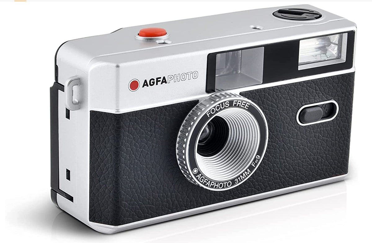 AgfaPhoto analog 35mm camera black set (B+W film + battery) - AG603000BA