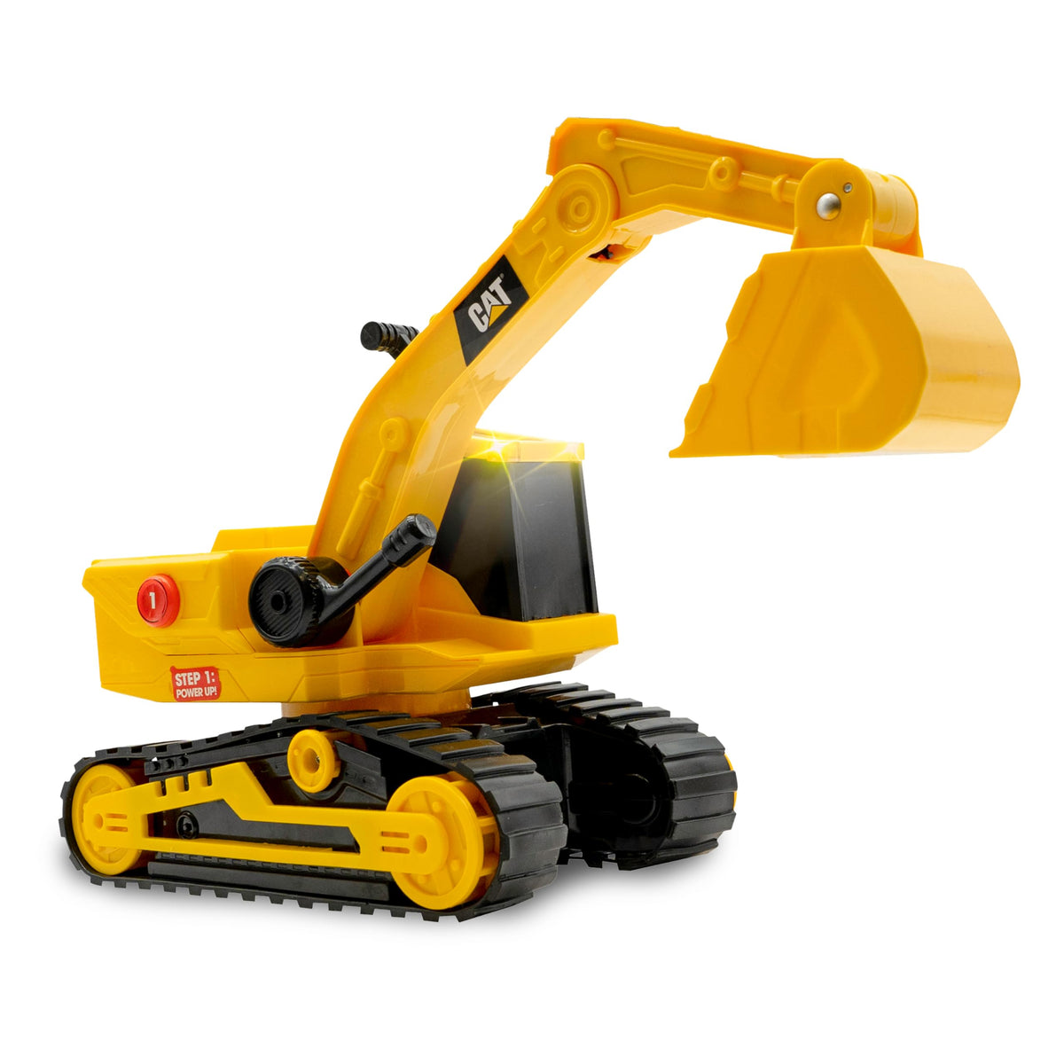 CatToysOfficial | CAT Construction 29.5 cm Power Haulers Excavator Toy | Real Lights & Sounds, Motion-Driven, Working Functions | Interactive Construction Vehicles for Kids Aged 3 and Up - 82268
