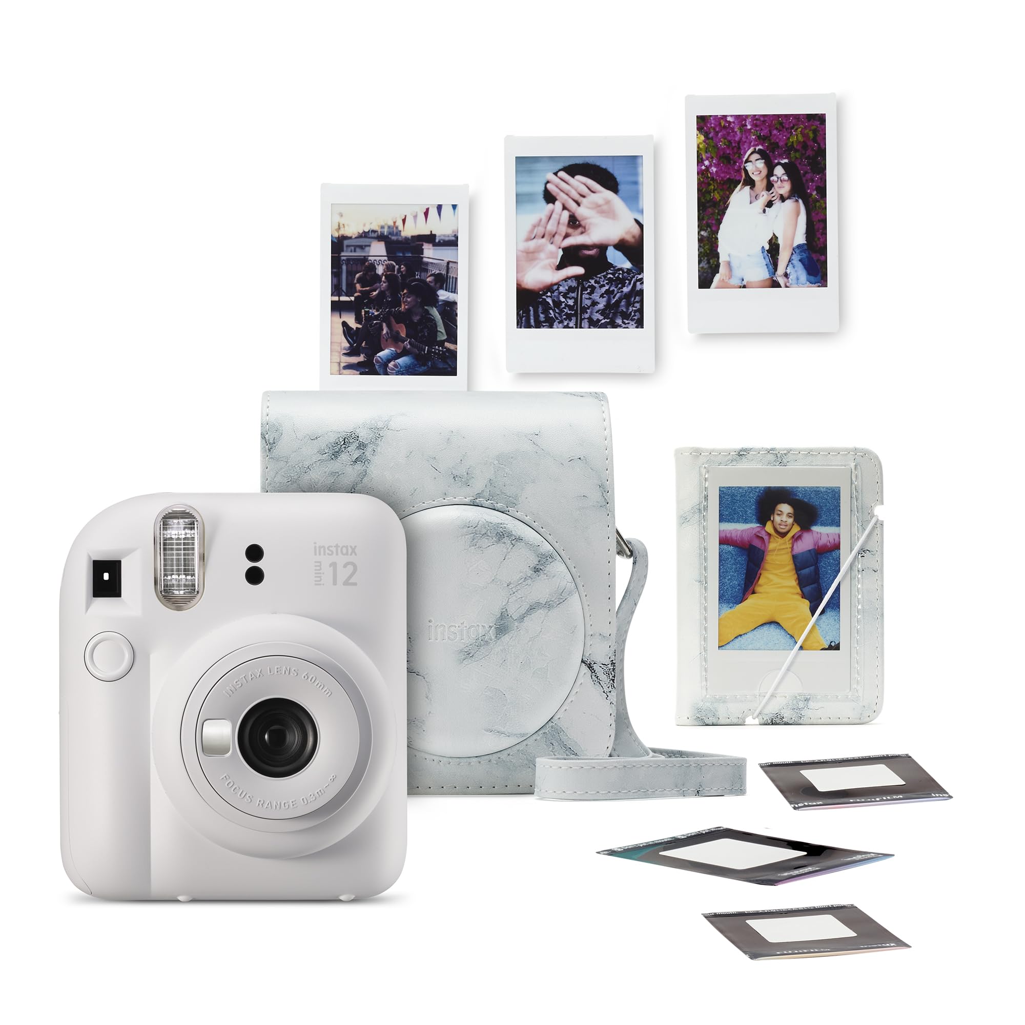 FUJIFILM instax mini 12™ bundle instant camera, Clay White