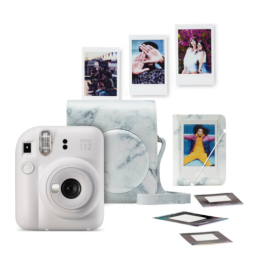 FUJIFILM instax mini 12™ bundle instant camera, Clay White