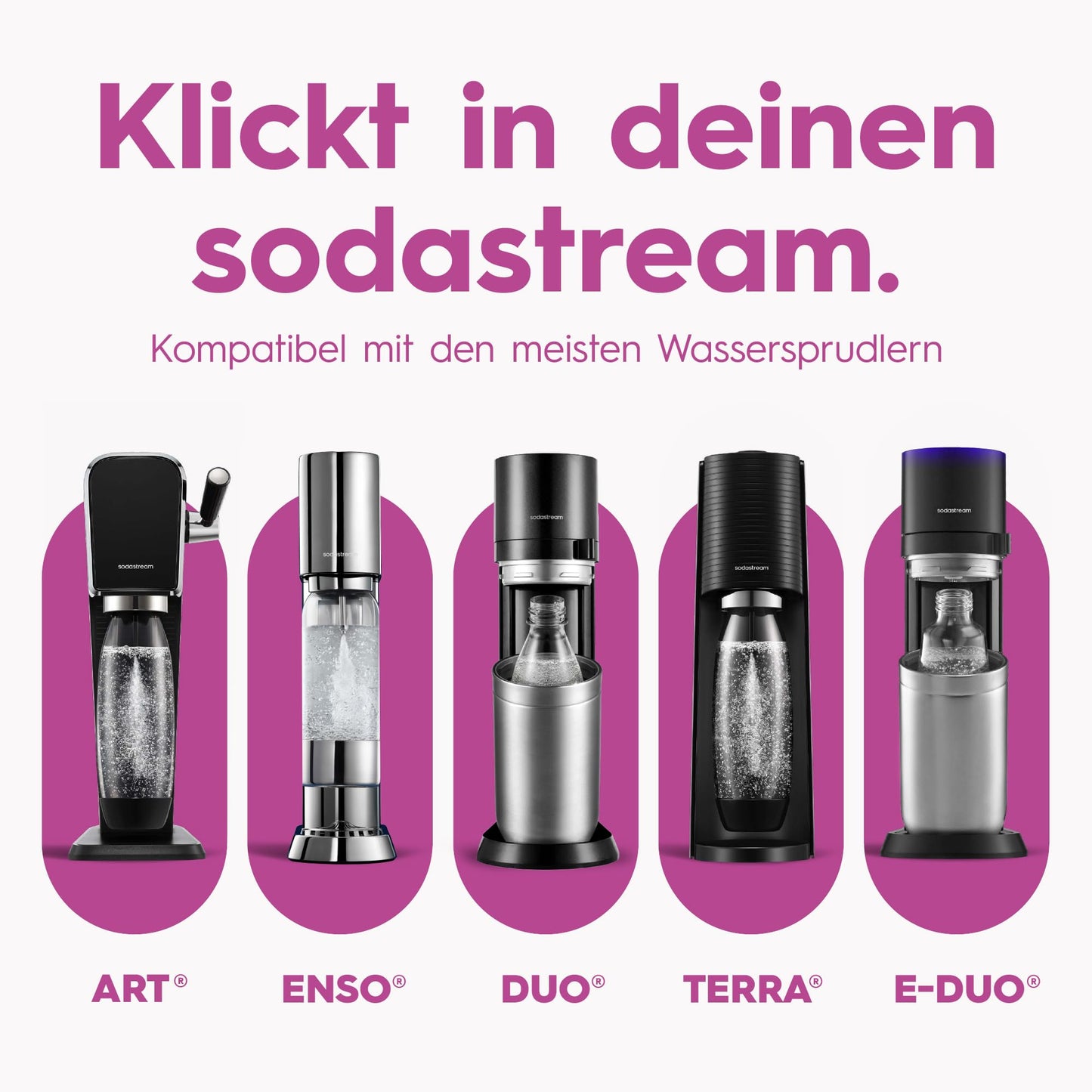 sodastream Fizz & Go Stainless Steel Soda Bottle 0.9L Double Wall Insulated Thermos Bottle Keeps Hot & Cold for Carbonated Drinks Compatible with DUO, TERRA, ART, ENSO & More, Guava Pink - 1062419440