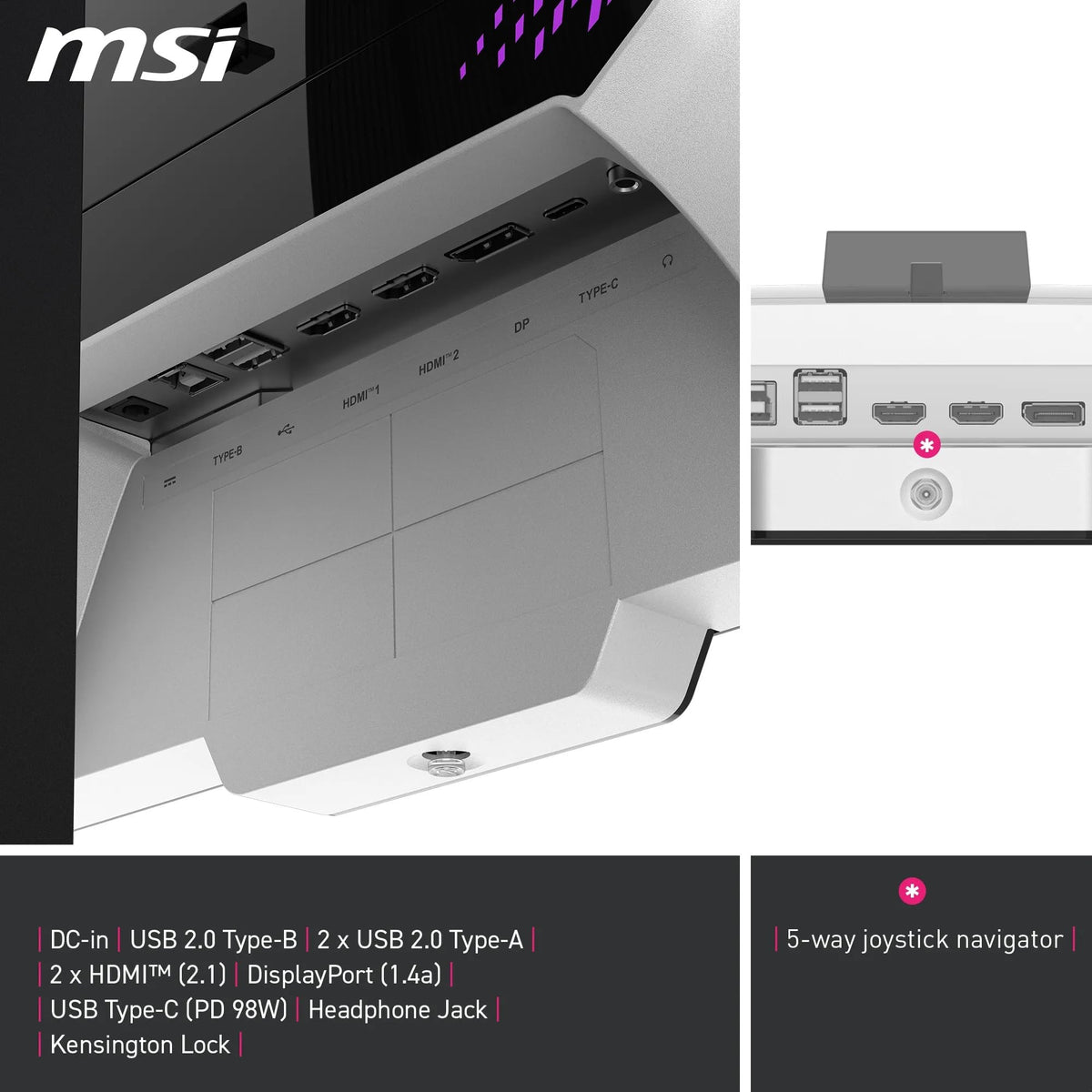 MSI MPG 274URDFWDE E16M 27 Zoll 4K-UHD-Gaming-Monitor, 0,5 ms, alb - 4711377300339