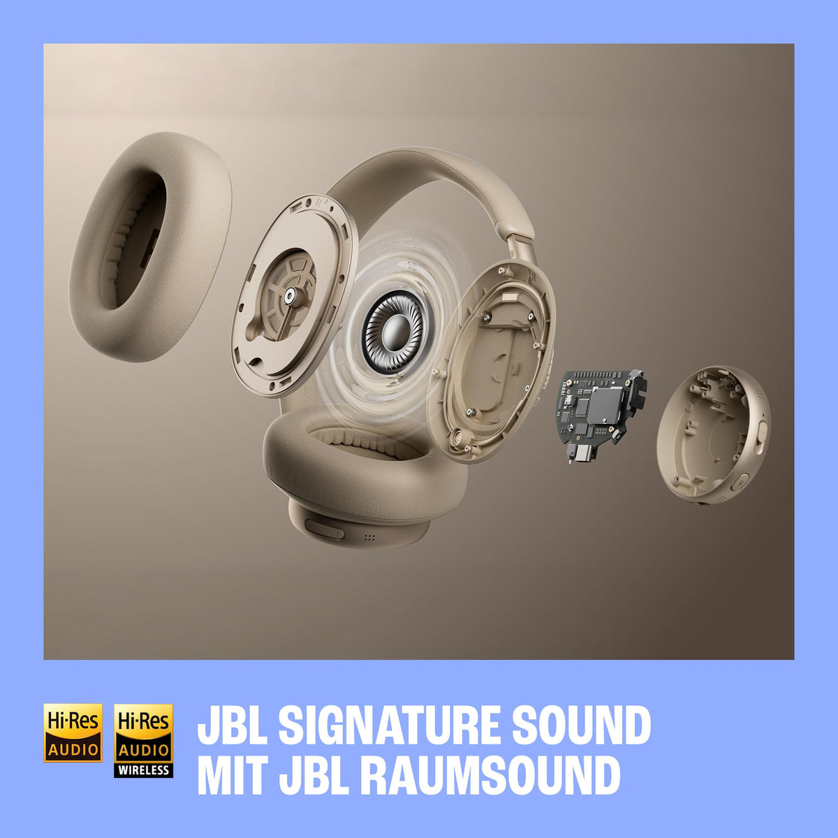 JBL Live 780NC Wireless Over-Ear Headphones with Noise Cancelling, Orange - JBLLIVE780NCORG