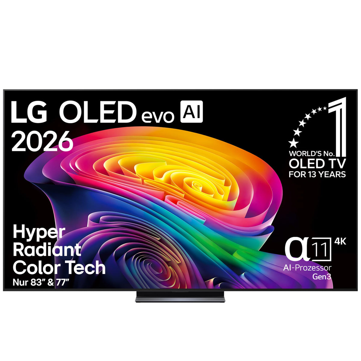 TV LG OLED48C6ELB 48 Zoll (121 cm) 4K OLED evo AI TV (procesor AI α11 Gen3 4K, webOS 26, 120Hz (VRR până la 165Hz)) [anul modelului 2026] [clasa de energie F]