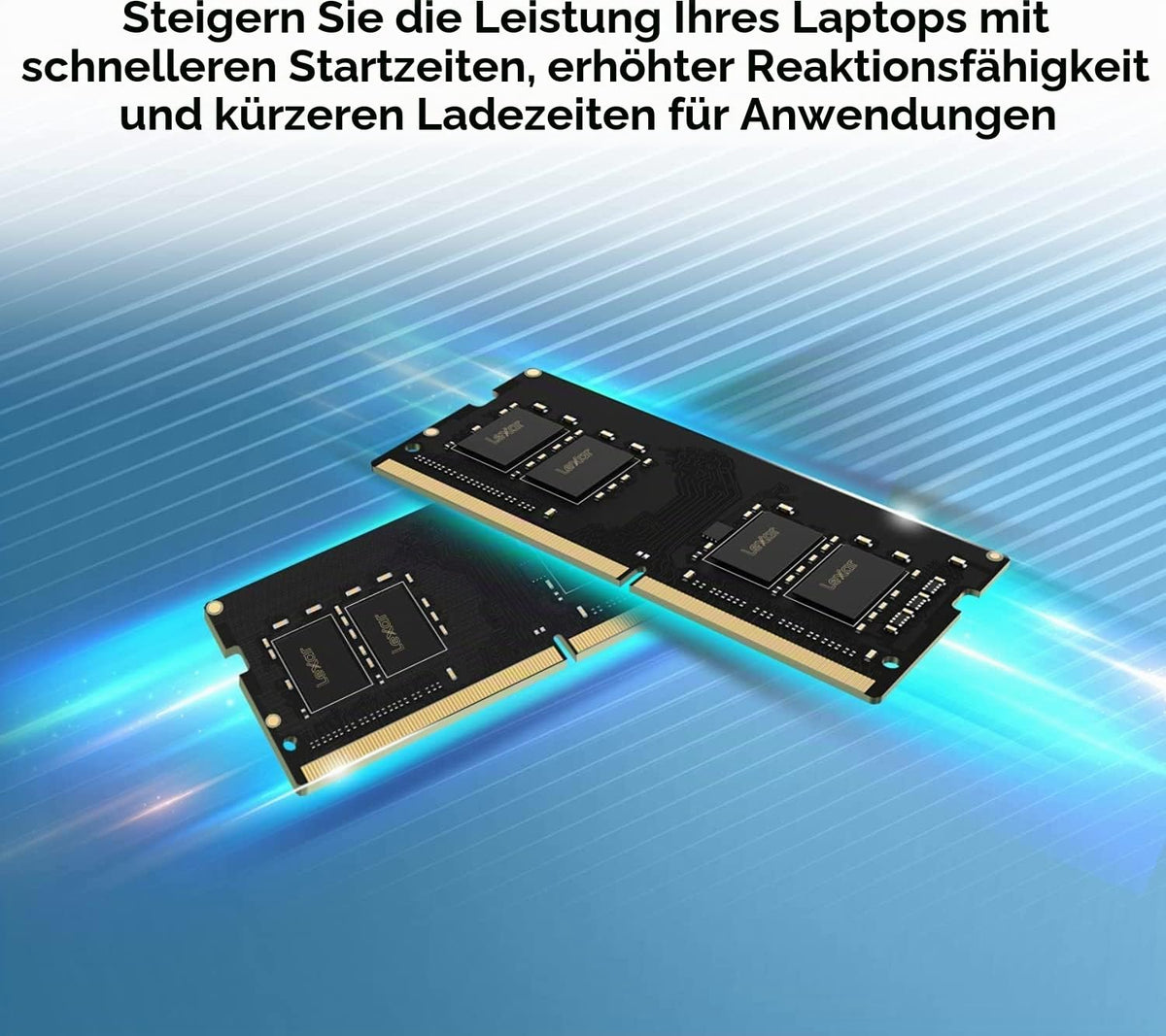 Lexar SODIMM DDR4 RAM 8GB 3200MHz, 260-Pin SODIMM Laptop Memory, High Performance SO-DIMM, PC Laptop Computer Memory, High Performance Memory (LD4AS008G-B3200GSST)