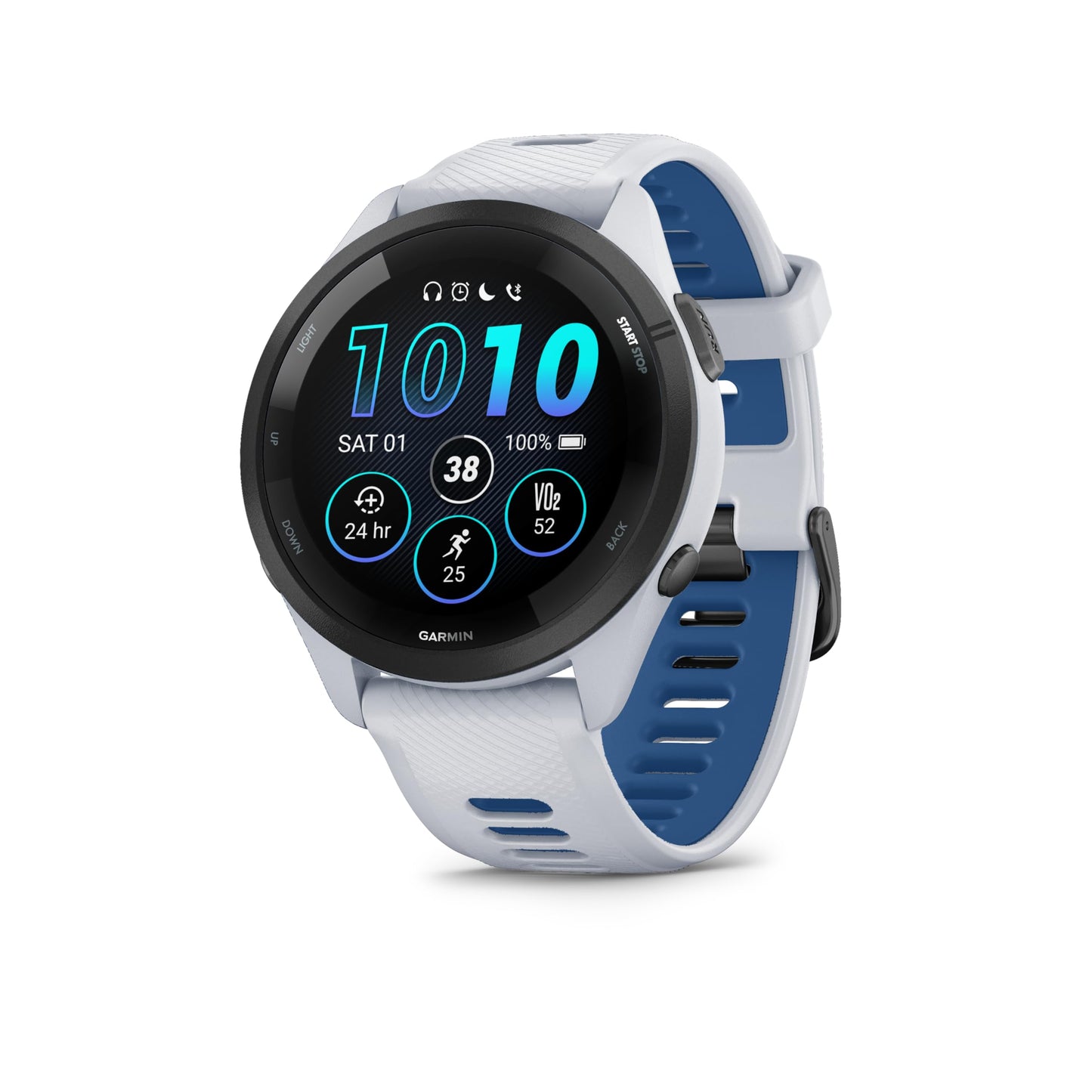 Forerunner 265 46mm - running watch, 1.3" AMOLED display, 13 day battery life, 30+ sports apps, training analysis, special running functions, training readiness, extended sleep functions, GarminMusic - 010-02810-11