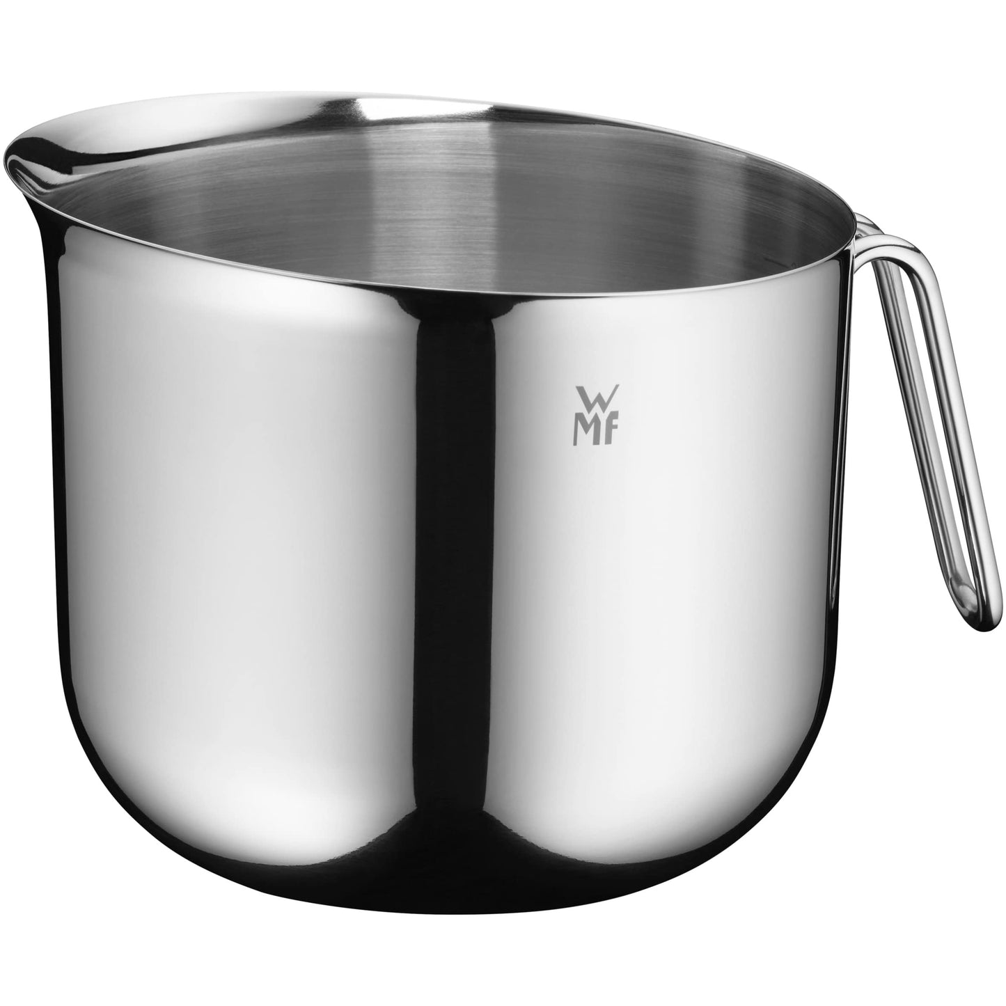 WMF Function Bowls stainless steel mixing bowl with lid 2.5l, mixing bowl with splash guard 18.5 cm, polished Cromargan stainless steel, internal scaling, dishwasher safe - 06.4566.6030