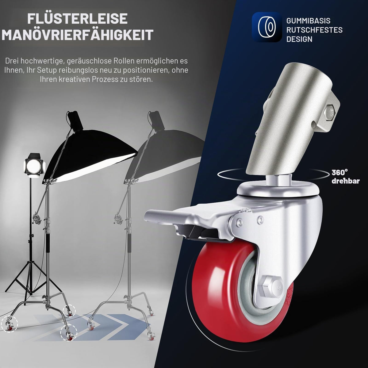 NEEWER Heavy Duty Light Stand, Height-Adjustable Metal C Tripod, 3.4m with Boom Arm, Integrated Suspension Buffer, 1/4" Screw, for Studio LEDs DSLR Cameras Maximum Load Capacity: 10kg, Black - SC340AW
